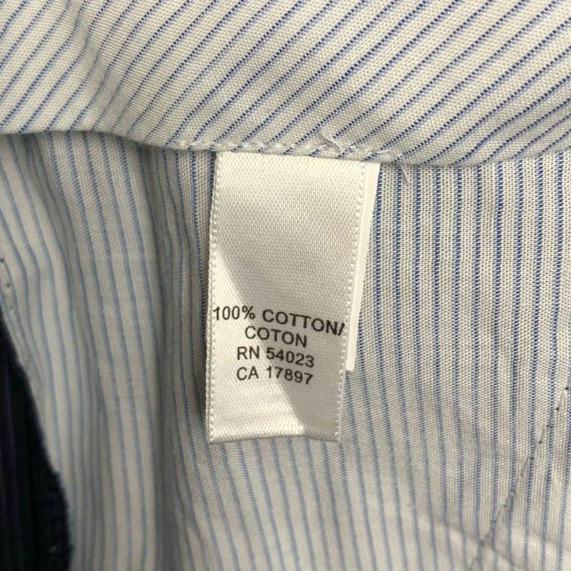 Banana Republic Banana Republic Mens Pants Blue Dress Chino Pinstriped 100% Cotton 35x34 Pants Shirt? Size US 35 - 6 Thumbnail