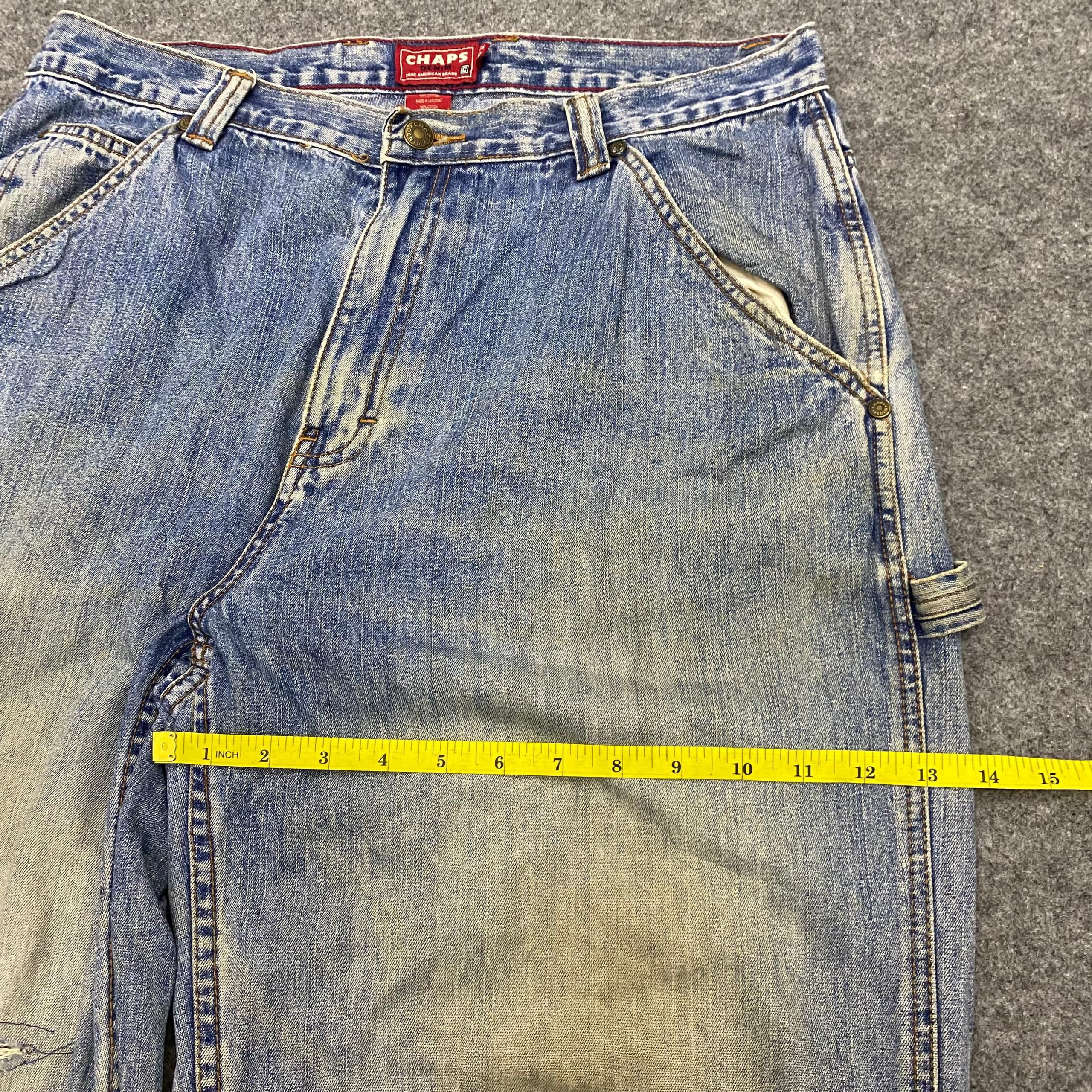 Chaps 💥Best Offer💥Vintage Chap Denim Canperter Distressed Denim Size US 34 / EU 50 - 5 Thumbnail