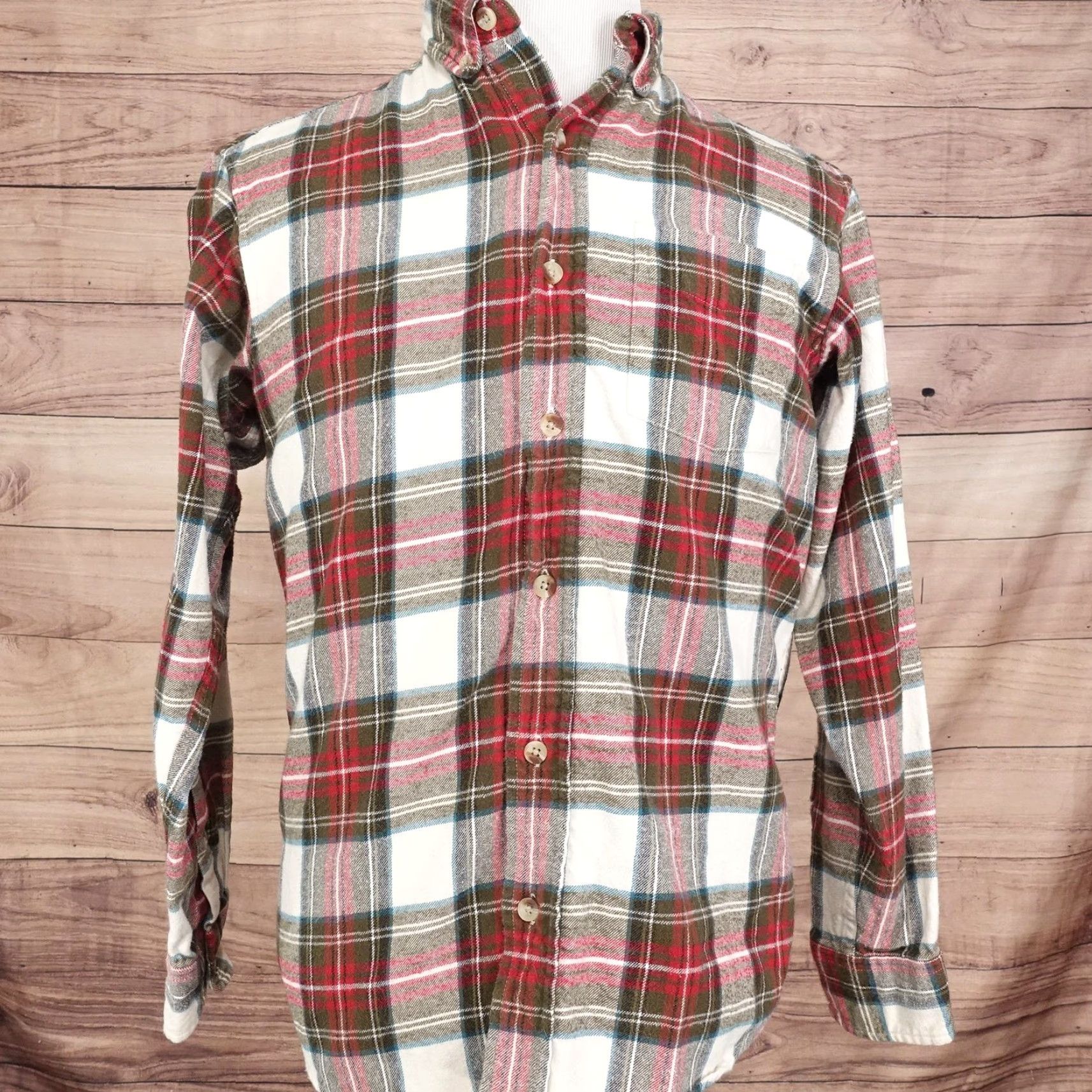 Vintage VINTAGE RedHead Mens Flannel Shirt Medium Long Sleeve Plaid Cotton Outdoors Men Size US M / EU 48-50 / 2 - 3 Thumbnail