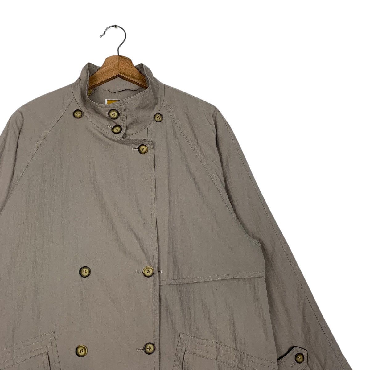 Japanese Brand Japanese Brand Black Duck Double Breasted Overcoat Size L / US 10 / IT 46 - 5 Thumbnail