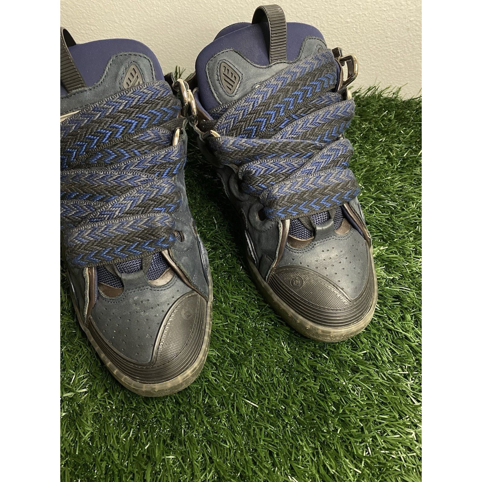 Lanvin Lanvin Curb Sneakers “ Navy Blue “ | Size 43 EU ( 10 US ) Size US 10 / EU 43 - 5 Thumbnail