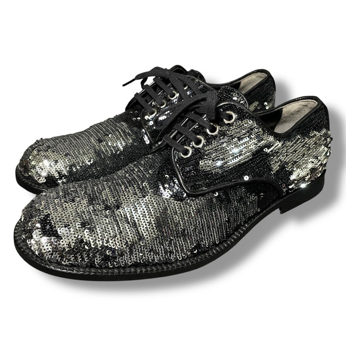 Junya Watanabe ARCHIVE Junya Watanabe F/W04 RTW Runway Sequined Derby Size US 8 / IT 38 - 4 Thumbnail