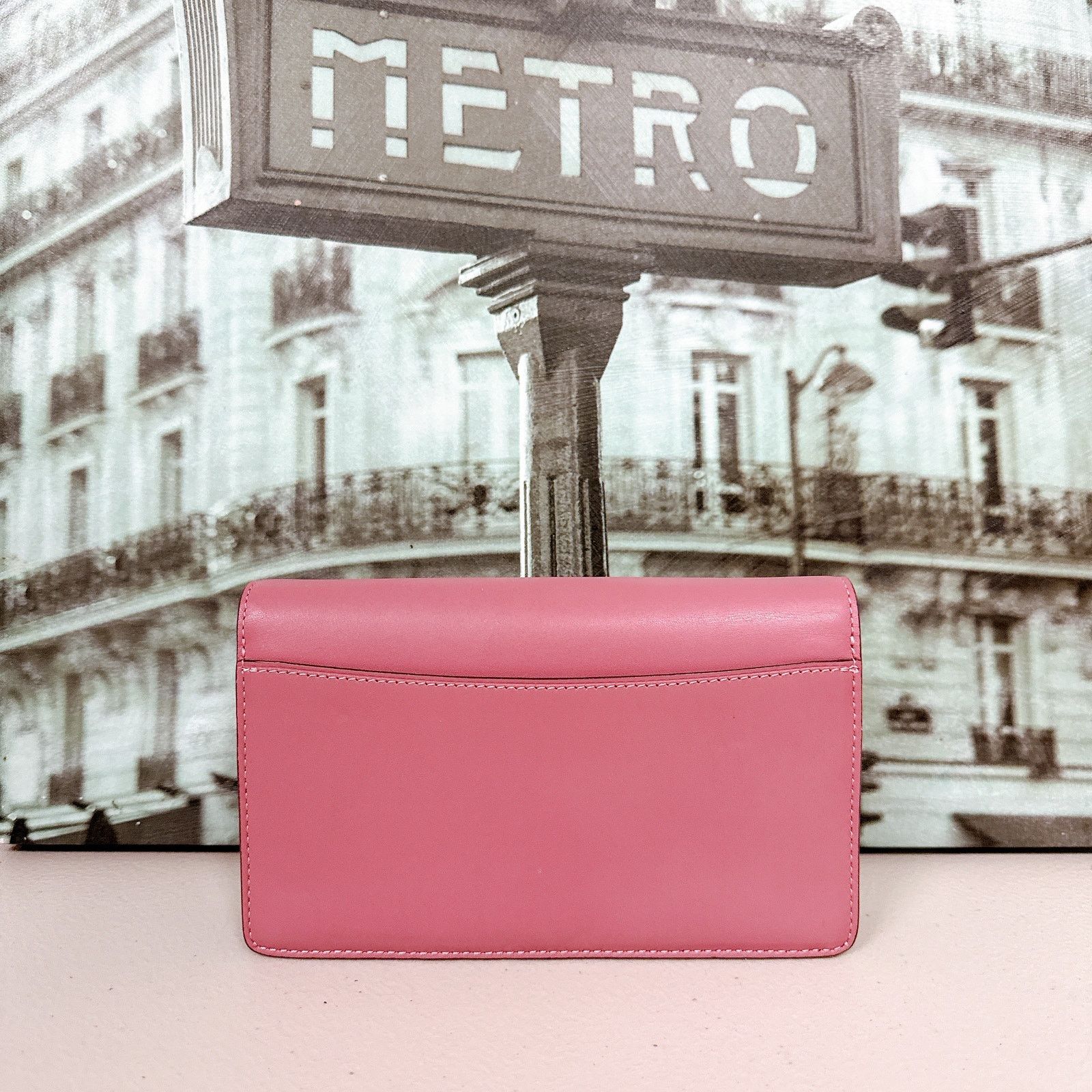 Coach Coach 27247 Callie Foldover Chain Clutch IN ROSE Size ONE SIZE - 2 Thumbnail