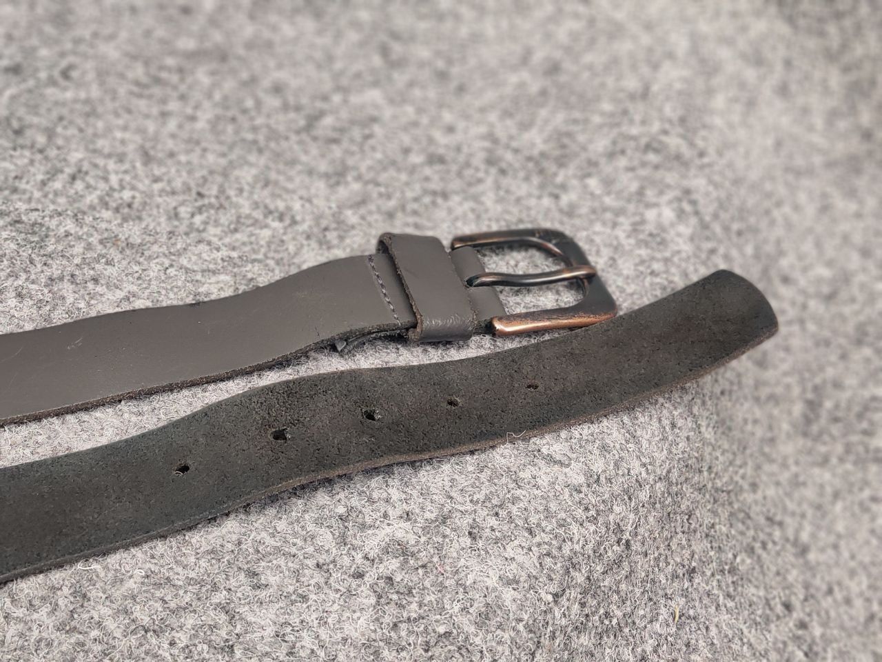 G-Star G Star raw Gray Leather Mini Logo Vintage Style Belt Y2K Size ONE SIZE - 10 Thumbnail
