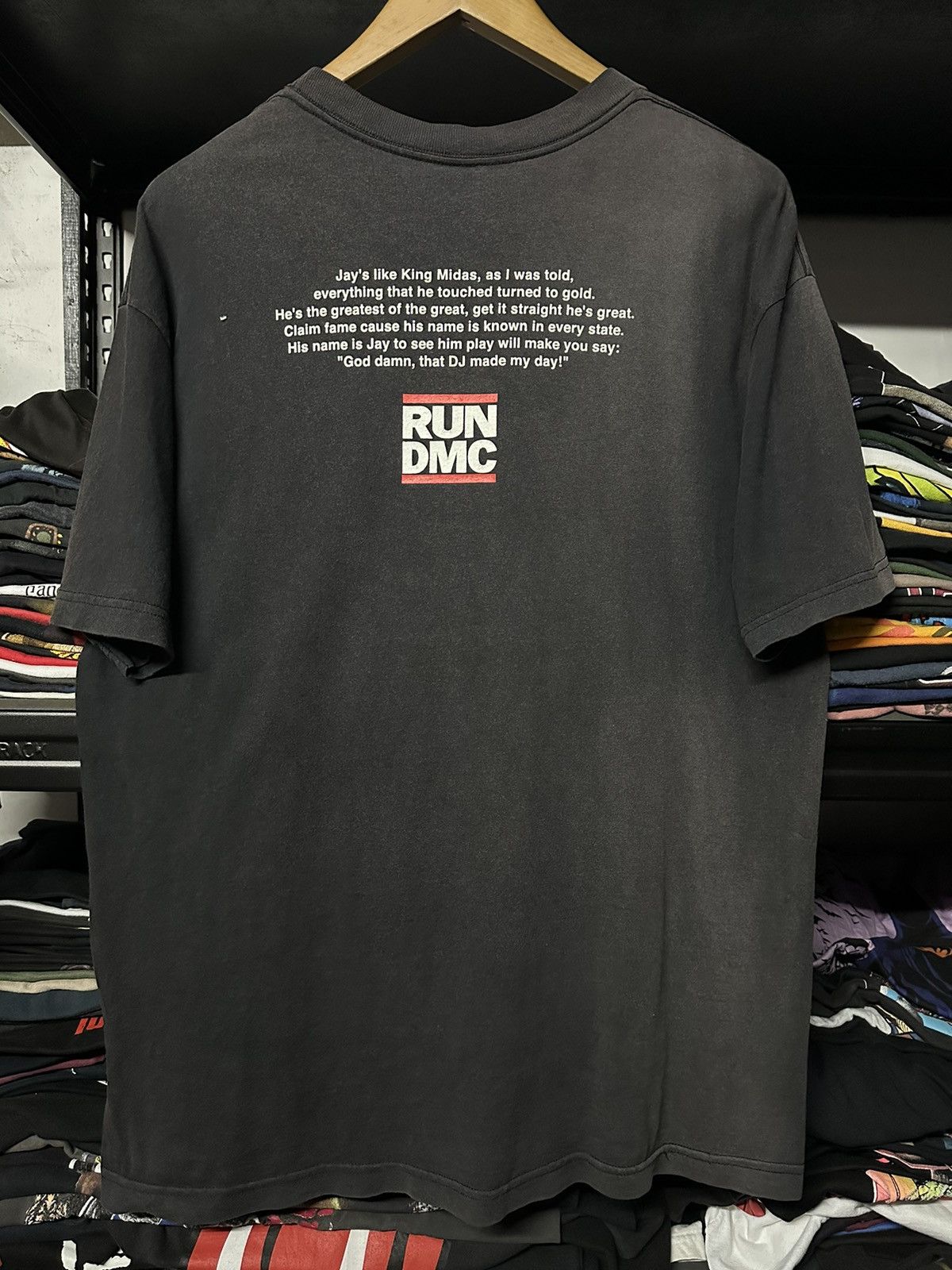 Band Tees × Rap Tees × Vintage Vintage Jam Master Jay Run Dmc Sun Faded Tee Size US XL / EU 56 / 4 - 7 Thumbnail