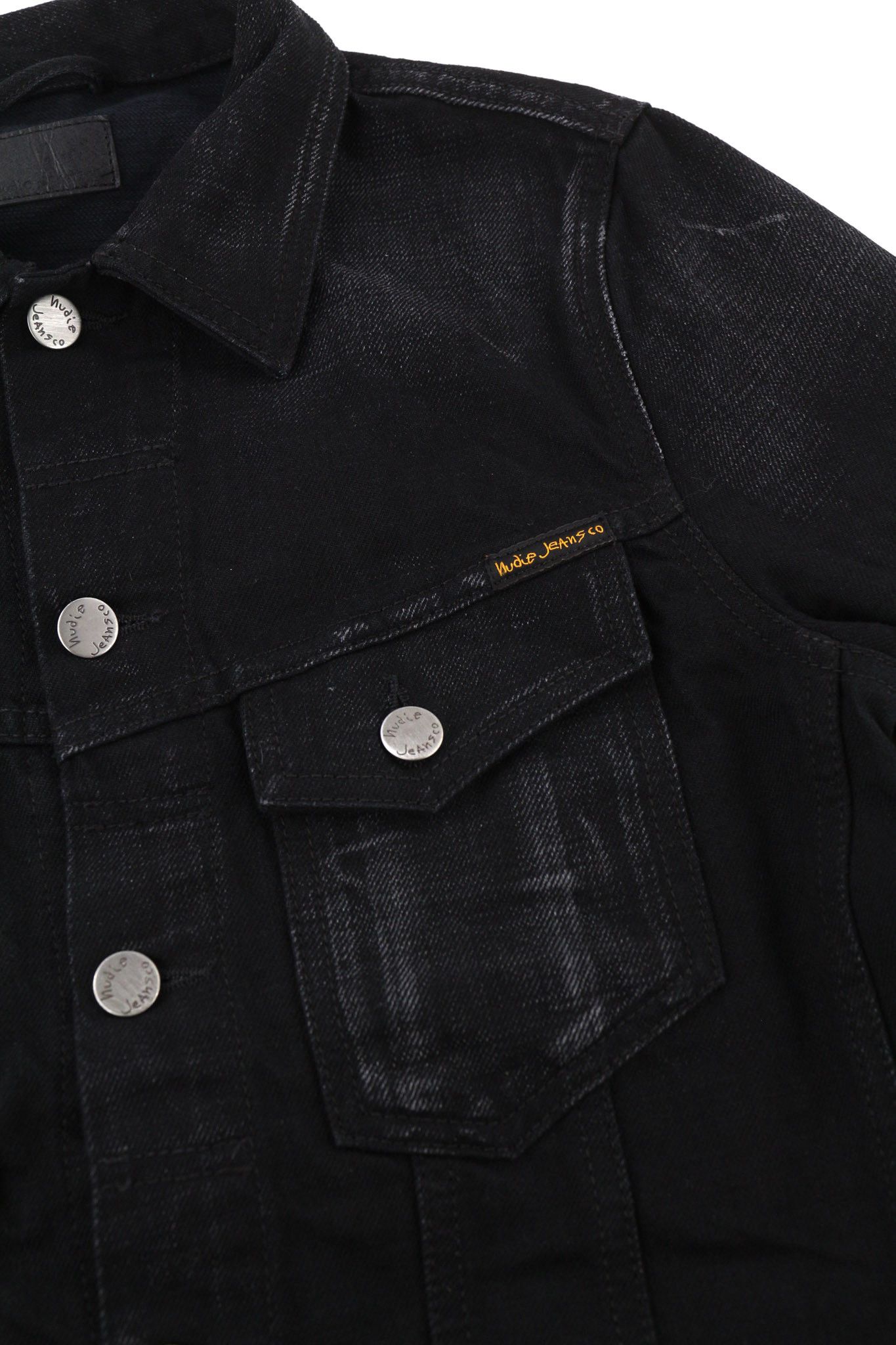 Nudie Jeans BILLY XS Rebel Black B01 Polo Neck Pockets Jacket 81597 Size US XS / EU 42 / 0 - 6 Thumbnail
