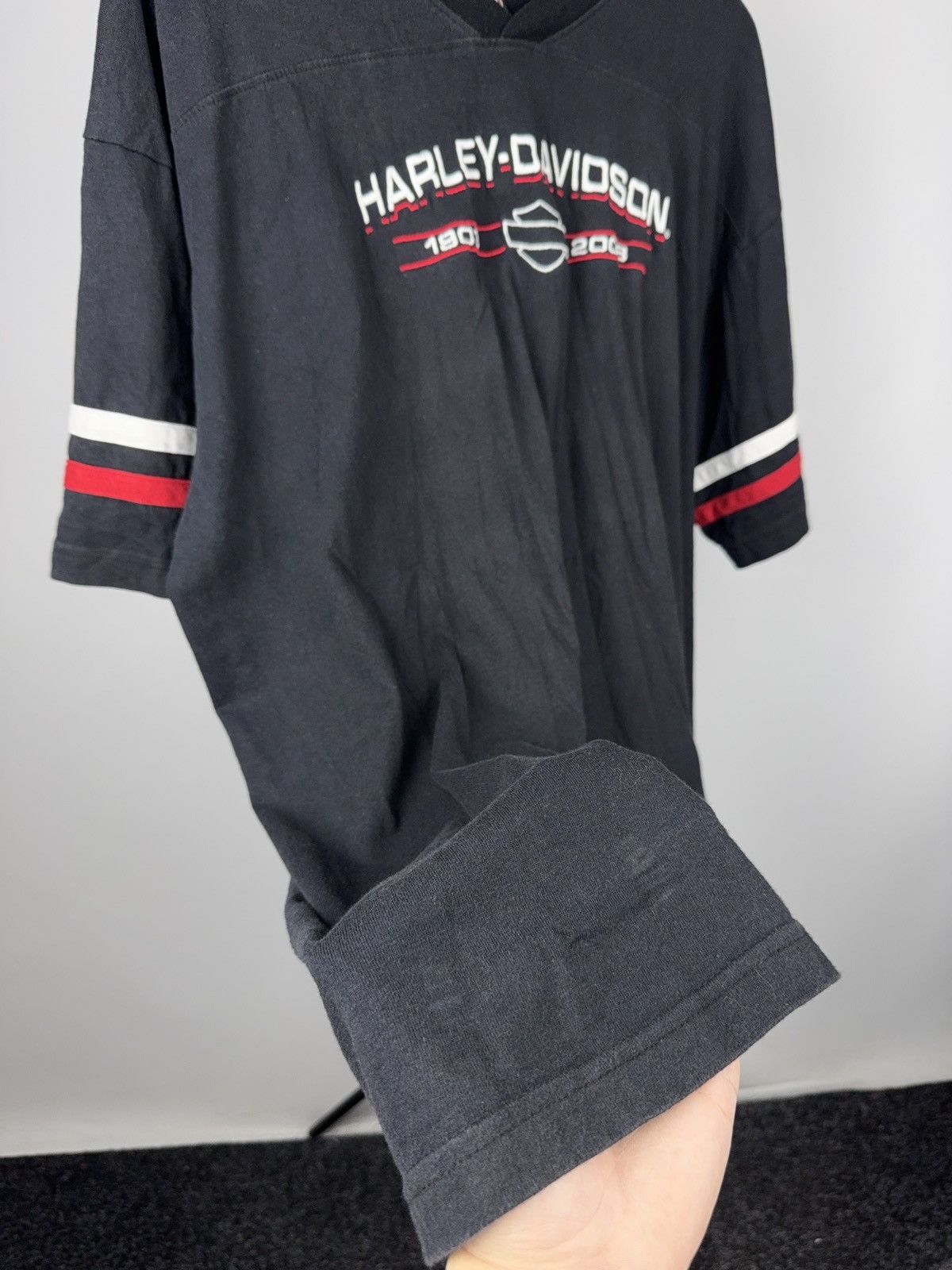 Harley Davidson Harley-Davidson NEW YORK CITY V-Neck T-Shirt Made USA 2XL Size US XXL / EU 58 / 5 - 7 Thumbnail