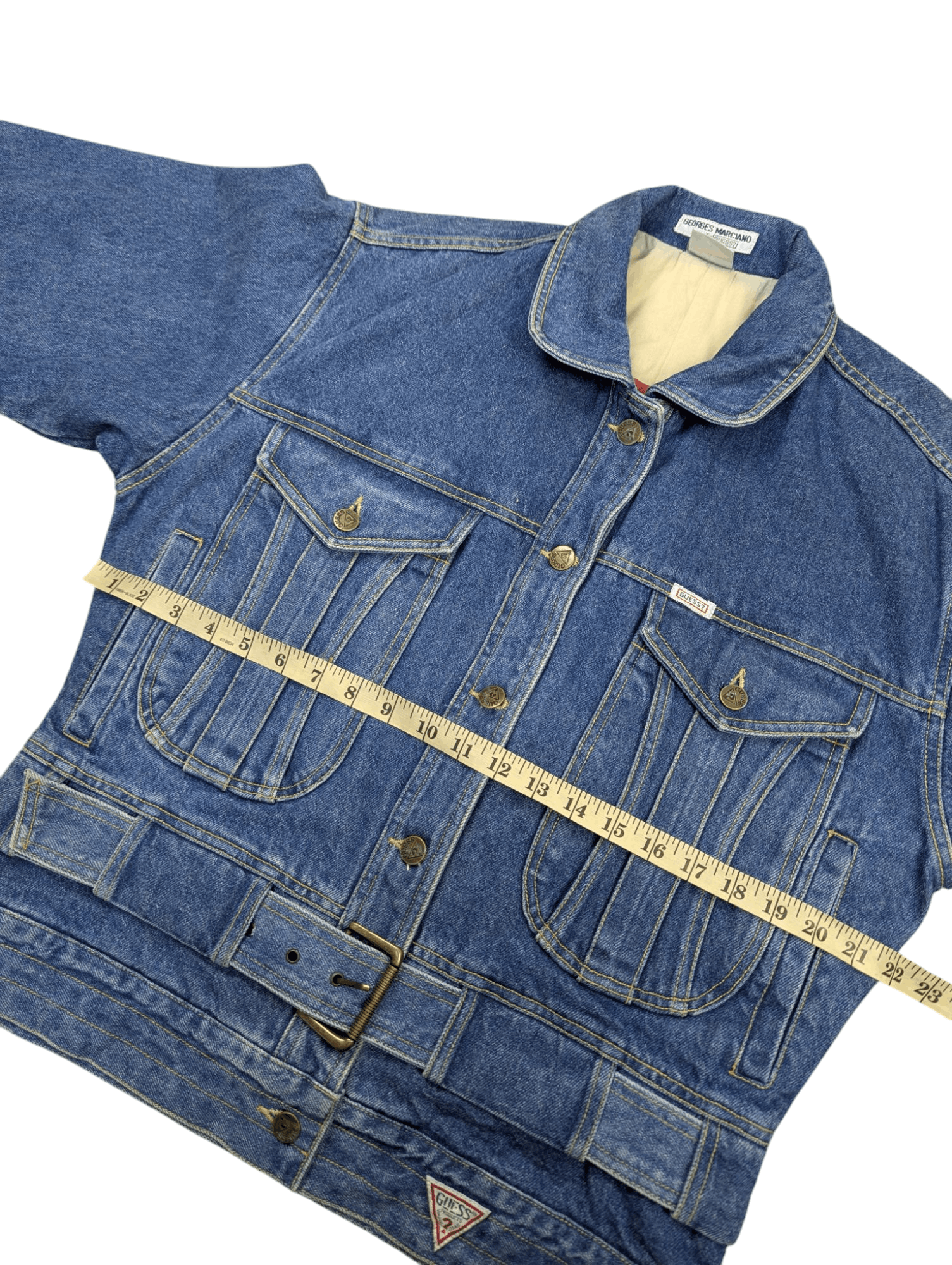 Georges Marciano Vintage 90s Georges Marciano By Guess Denim Jacket Size US M / EU 48-50 / 2 - 16 Thumbnail