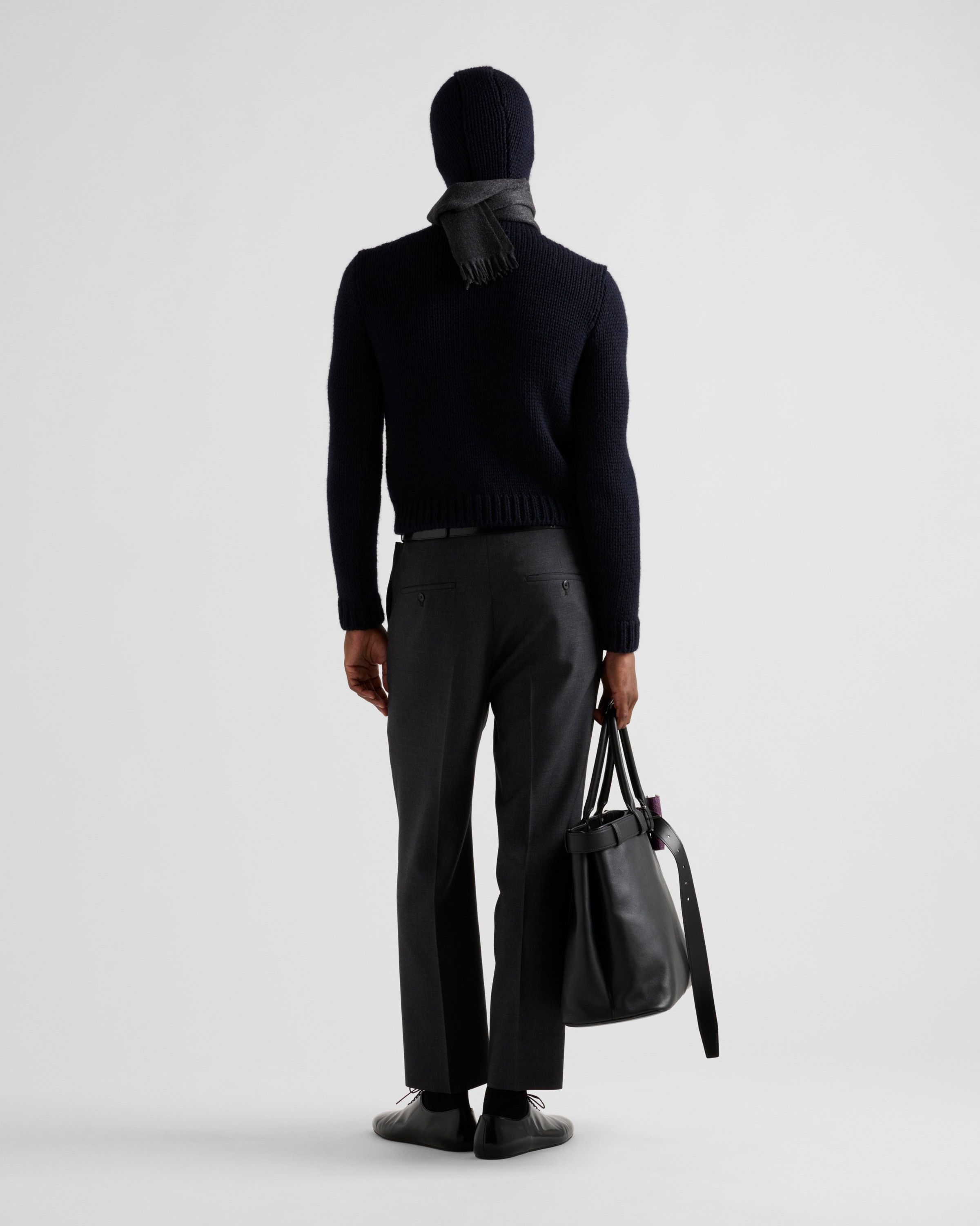 Prada o1bcso1str1025 Wool Hooded Sweater in Navy Size US S / EU 44-46 / 1 - 5 Thumbnail
