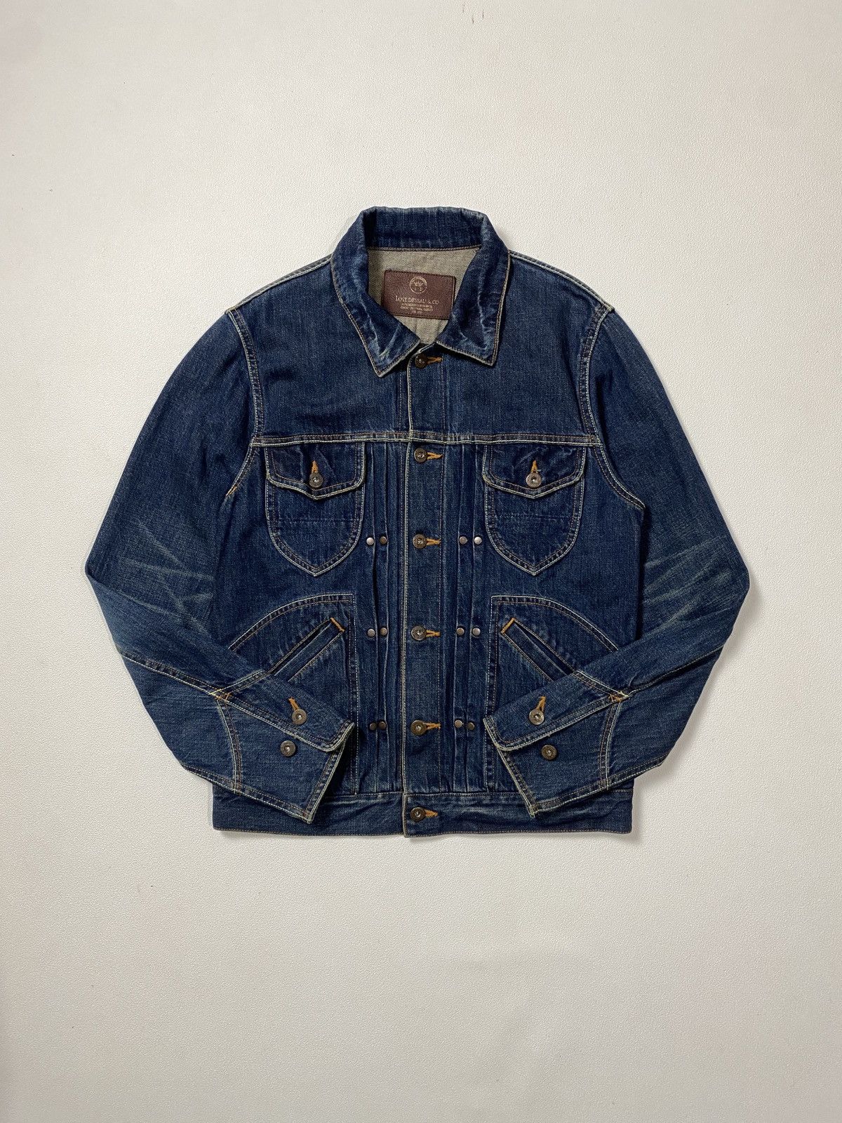 Japanese Brand Field Denim Jacket Selvedge LOST DESSAU Made in Japan Size US M / EU 48-50 / 2 - 7 Thumbnail