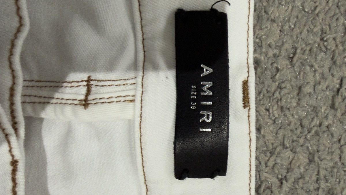 Amiri Amiri Trasher Jeans White SZ 38 Size US 38 / EU 54 - 2 Thumbnail
