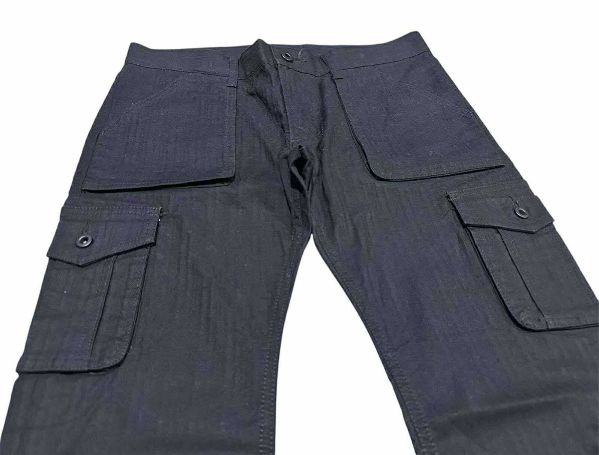 Katharine Hamnett London 🔥Y2K Katharine Hamnett Black Cargo Pants Multi Pockets Size US 32 / EU 48 - 3 Thumbnail