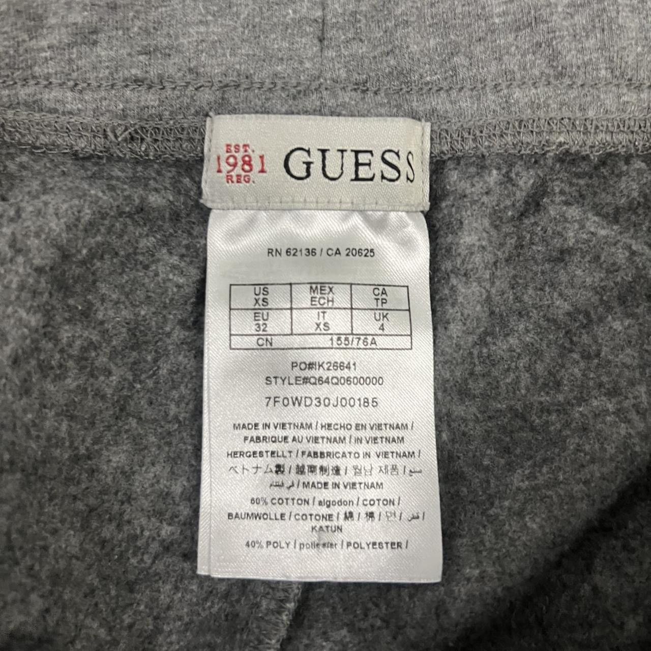 Guess × Vintage Crazy Vintage Y2K Baggy Grey Guess Women’s Sweatpants Size 28" / US 6 / IT 42 - 6 Thumbnail