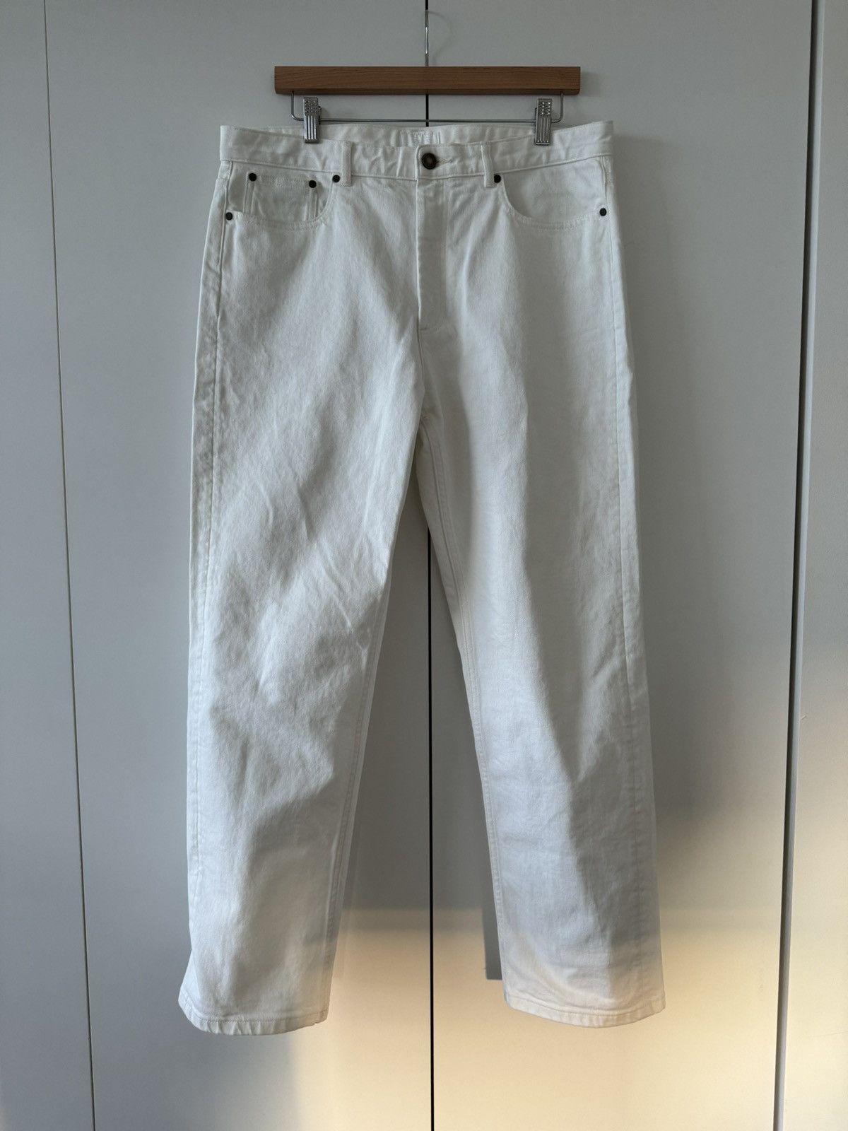 A.P.C. Suzanne Koller - Harbor Straight-Cut Jeans in White 34 ...