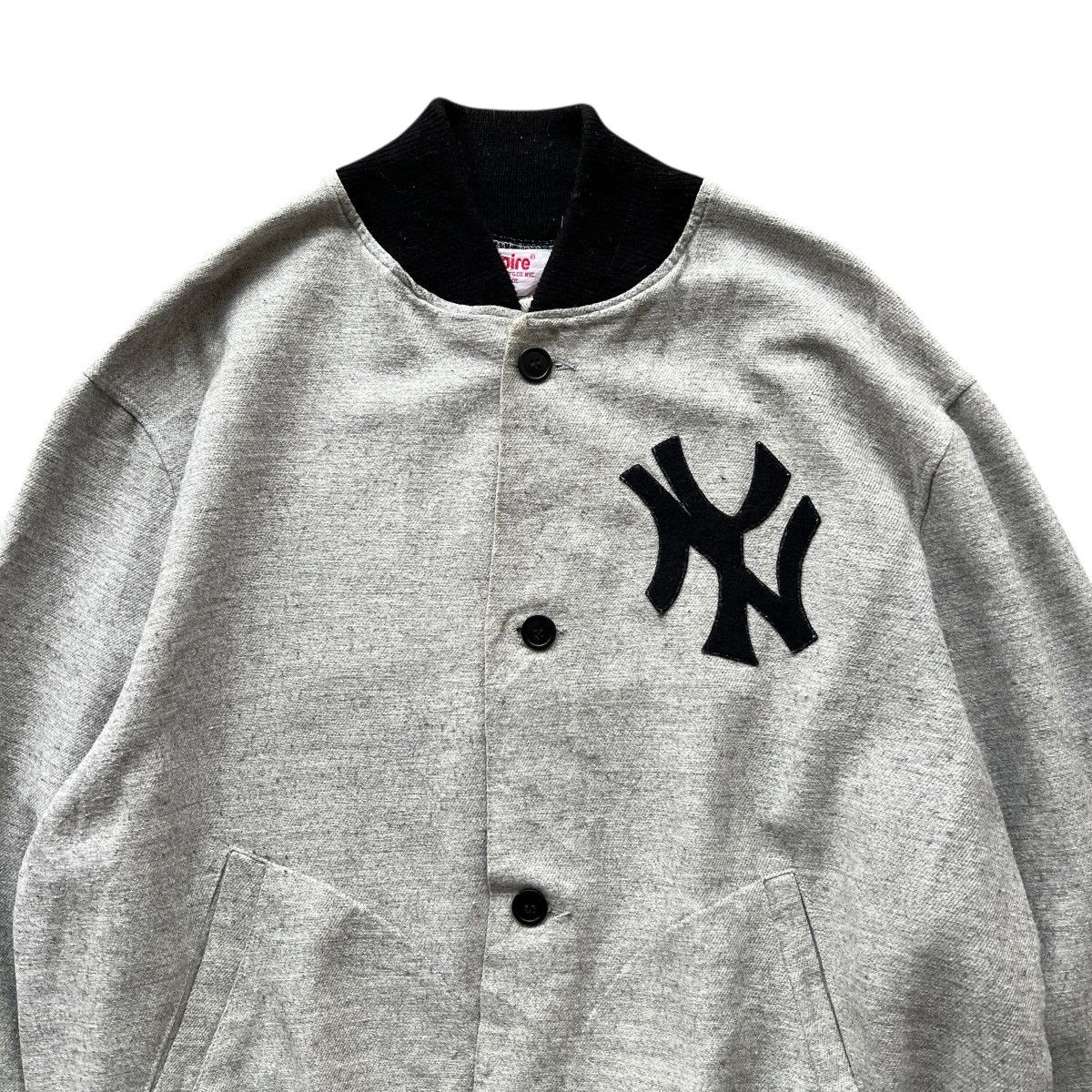 New York Yankees Vintage 80s 90s New York Yankees Empire Button Bomber Jacket Size US L / EU 52-54 / 3 - 6 Thumbnail