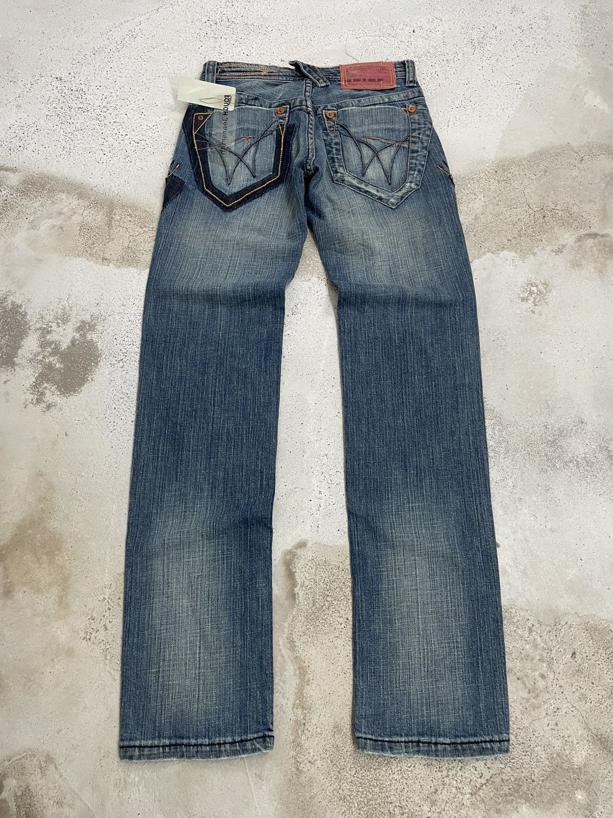 PPFM + Tough Jeansmith Light Mud Heavy Stiching Rare Design Size US 26 / EU 42 - 13 Thumbnail