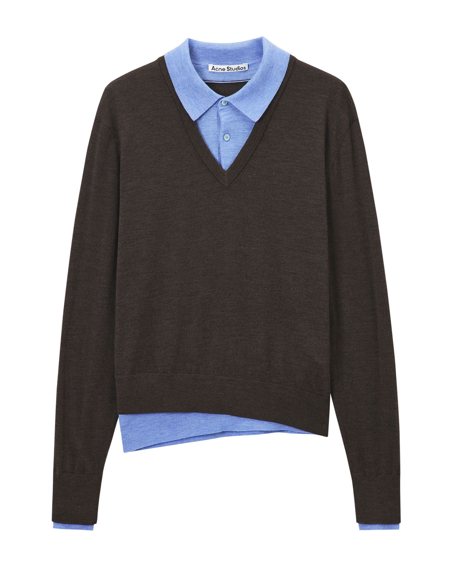 Acne Studios Acne Studios Layered Spliced Design Knitwear Size S / US 4 / IT 40 - 1 Thumbnail