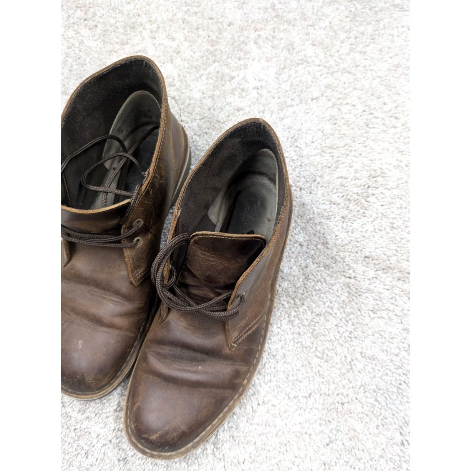 Clarks Clarks Desert Chukka Boot Mens 9 Brown Leather Lace Up Size US M / EU 48-50 / 2 - 5 Thumbnail