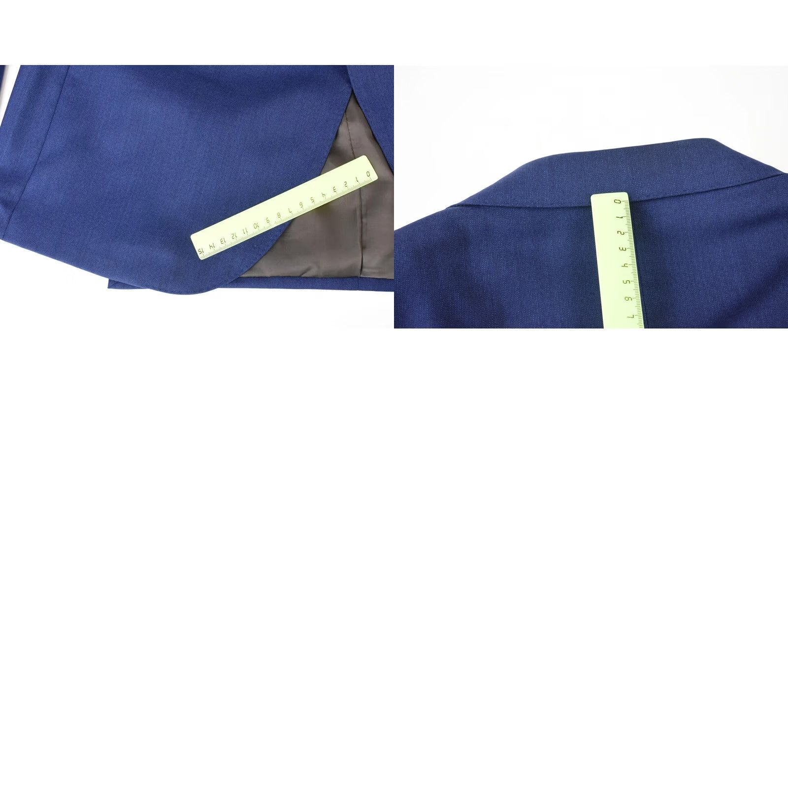 Suitsupply Suitsupply Lazio Single Breasted Slim Blazer Men UK 44L Blue Wool Lined Notch Jacket Long Sleeve Button 2 Front Casual Holiday Mens Size 44R - 8 Thumbnail