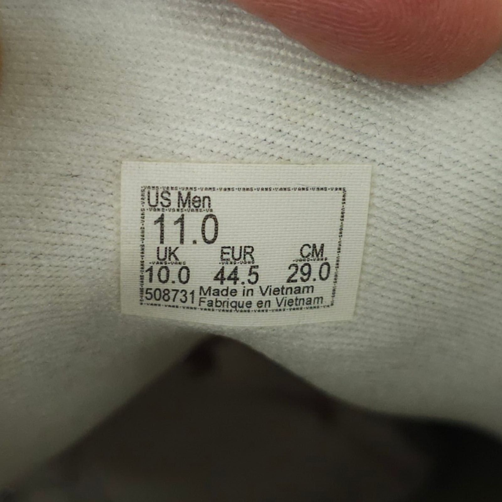 Vans Vans Ward Multi-Color Canvas Sneakers Mens 11 Primary Colors Size US 11 / EU 44 - 8 Thumbnail