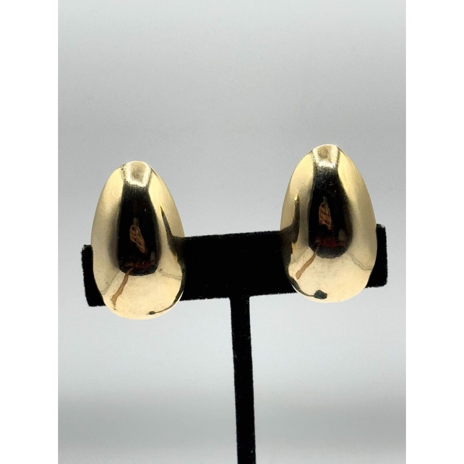 Vintage Vintage Signed Robin Kahn Modernist Gold Clip On Earrings Size ONE SIZE - 3 Thumbnail