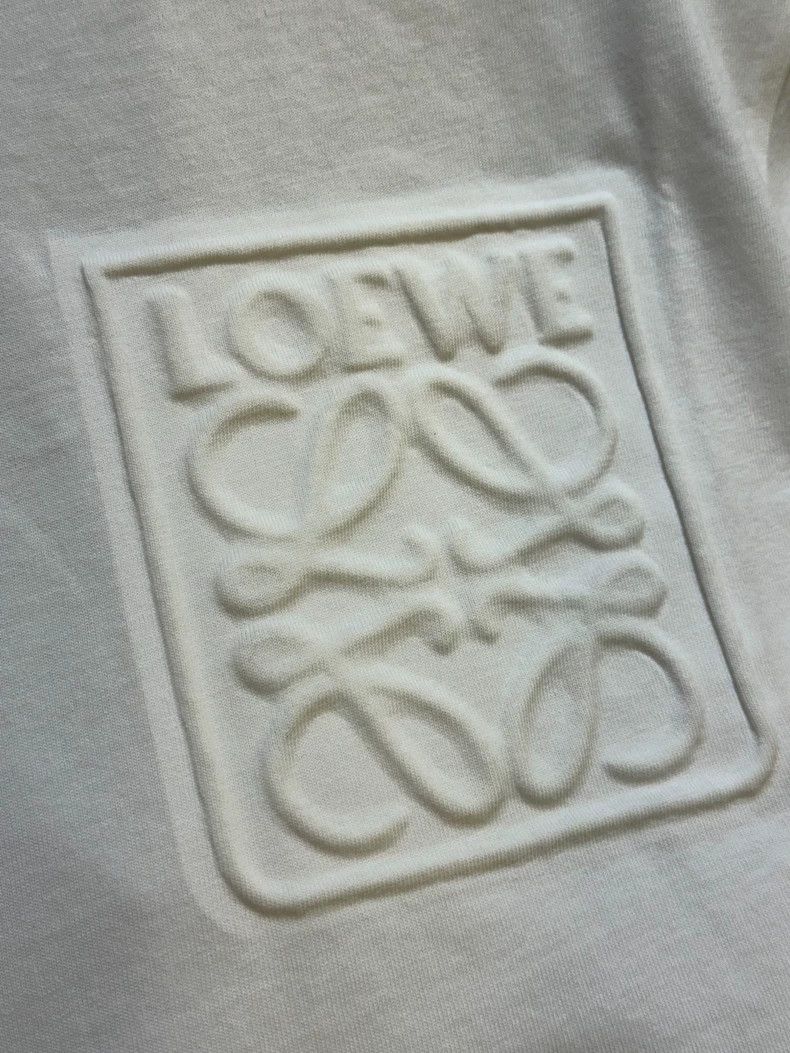 Loewe LOEWE Solid raised round neck T-shirt Size US M / EU 48-50 / 2 - 3 Thumbnail