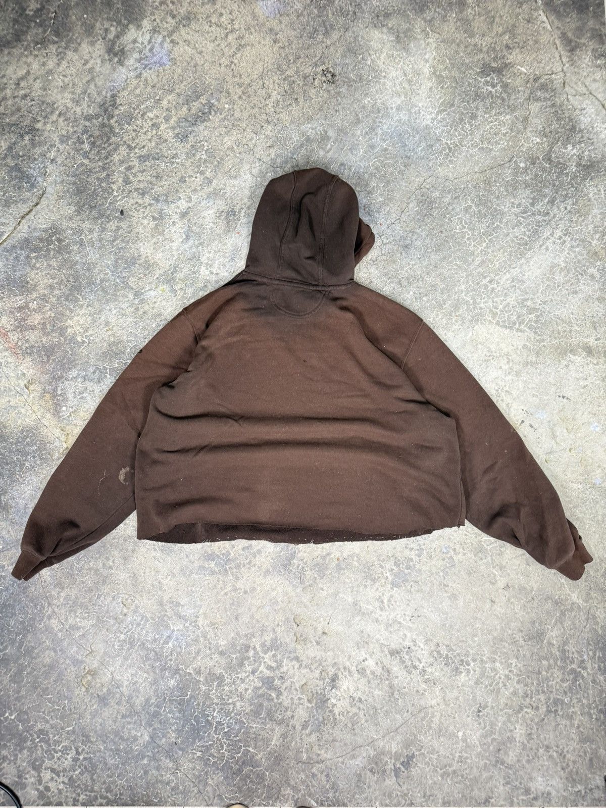 Thrashed Cropped and sewn Carhartt Hoodie