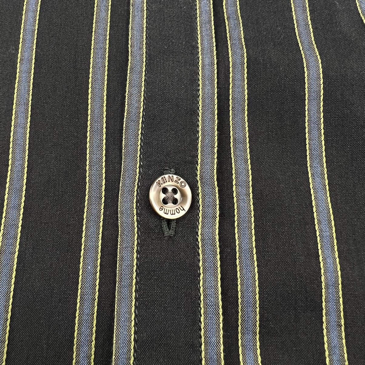 Kenzo Kenzo Vintage Stripes Pattern Button Shirt Size US L / EU 52-54 / 3 - 4 Thumbnail