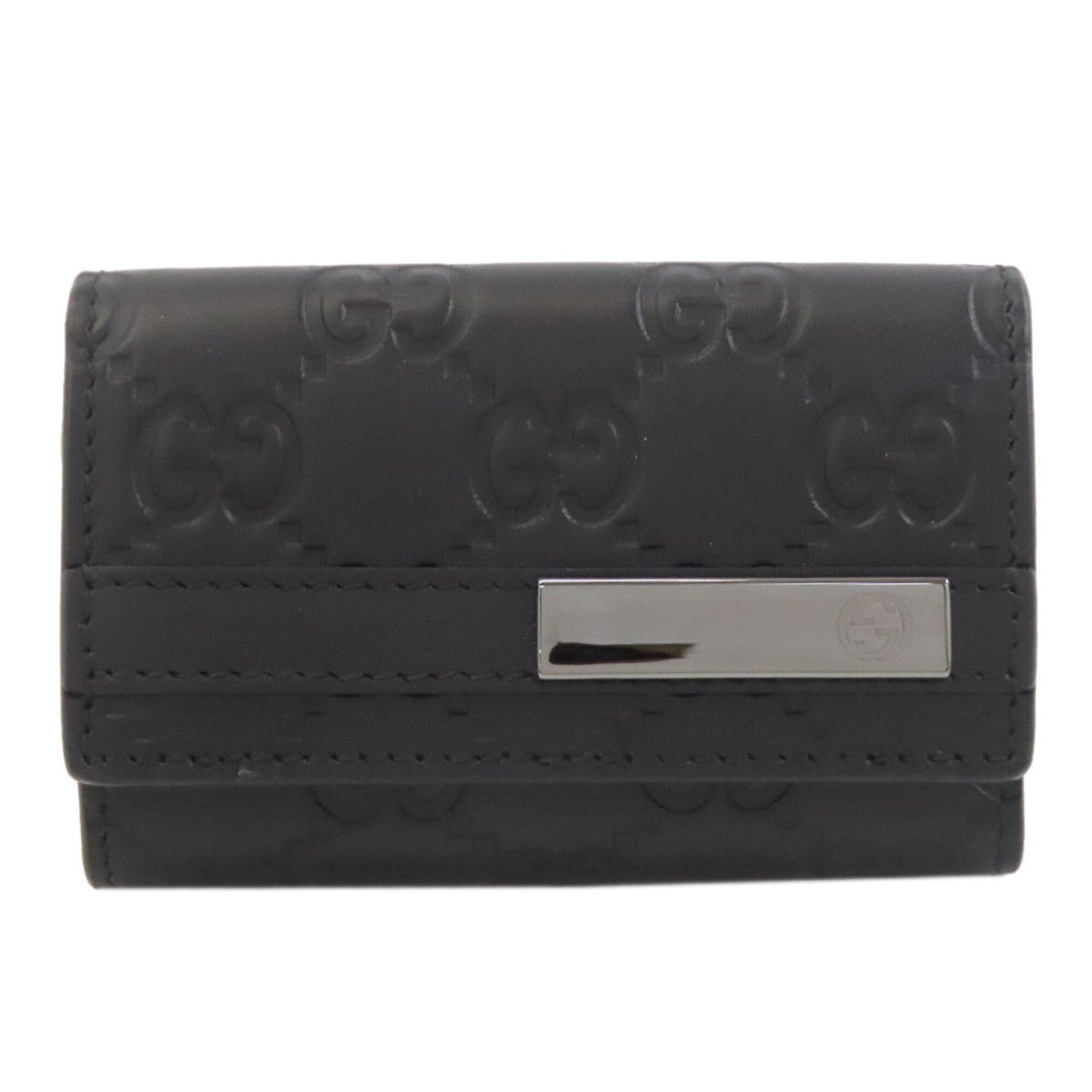 Gucci Gucci 237509 GG Signature Shima Key Case Leather Women's GUCCI Size ONE SIZE - 1 Thumbnail