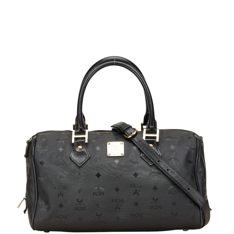 MCM MCM Visetos Logogram Nylon Leather 2way Bag Leather Shoulder Bag DUTY FREE for USA