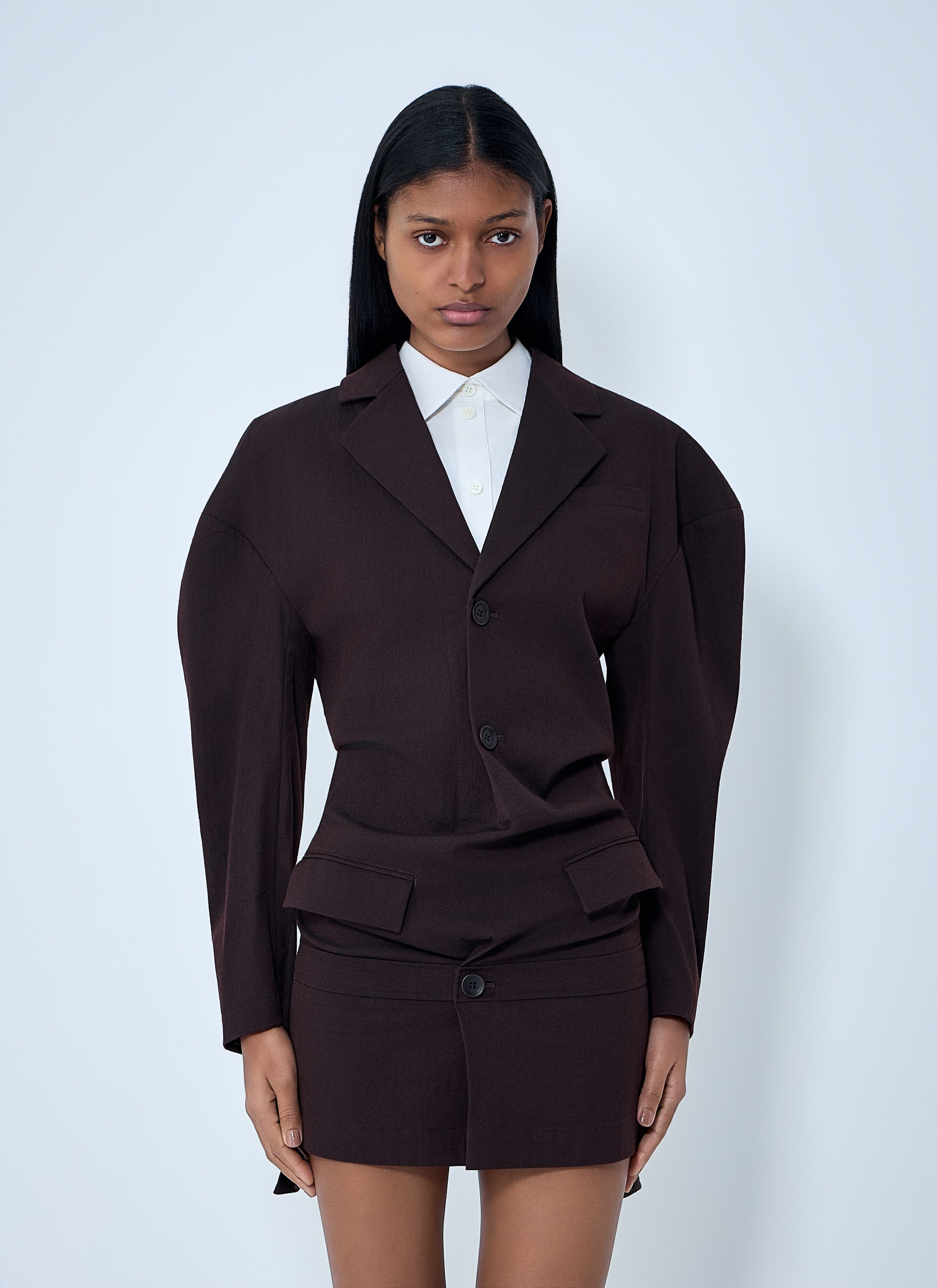 Issey Miyake Tailored Blazer Mini Dress Size M / US 6-8 / IT 42-44 - 1 Thumbnail
