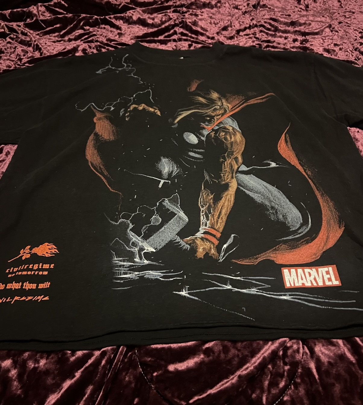 Civil Regime × Marvel Comics Civil Regime x Marvel Thor The Thunder god Tee Size S Size US S / EU 44-46 / 1 - 2 Thumbnail