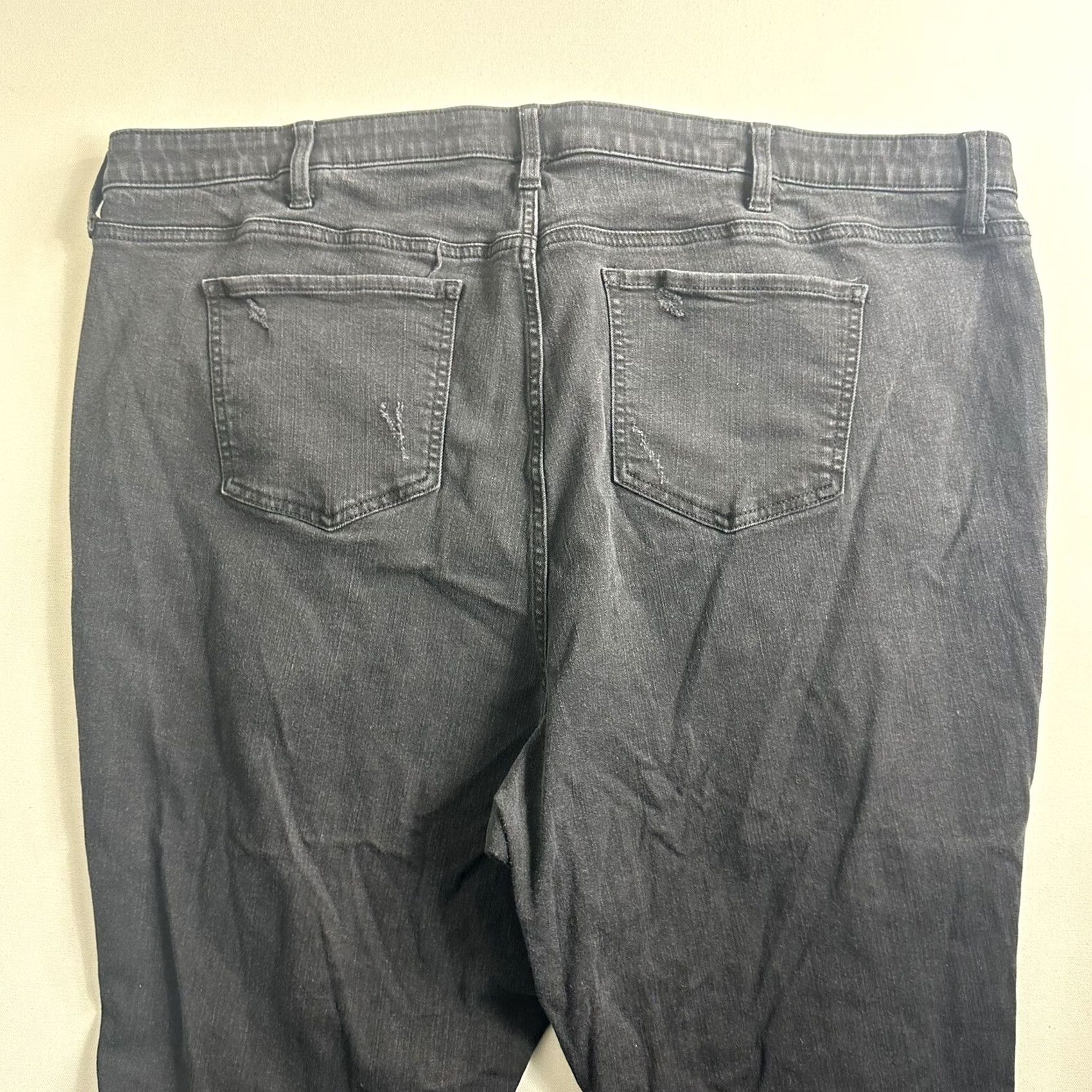 Torrid Torrid Jeans Skinny Black Stretch 26R 26.5" Inseam 5-Pocket High Rise Women Plus Size Regular Vintage: No Size 26" / US 2 / IT 38 - 5 Thumbnail