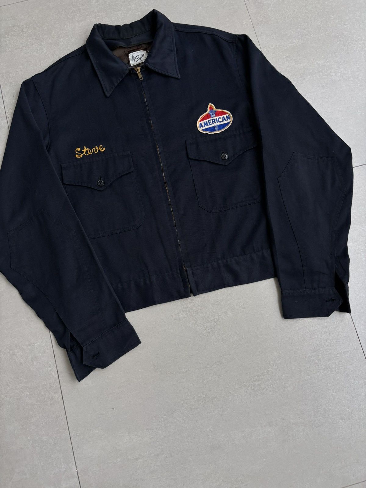 Vintage Vintage 50’s Capitol Work Jacket Chain Stich Size US L / EU 52-54 / 3 - 3 Thumbnail