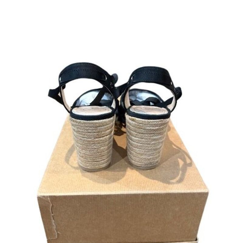 Adrianna Papell Adrianna Papell “Pamela” Black Espadrille Sandals Size US 8 / IT 38 - 5 Thumbnail