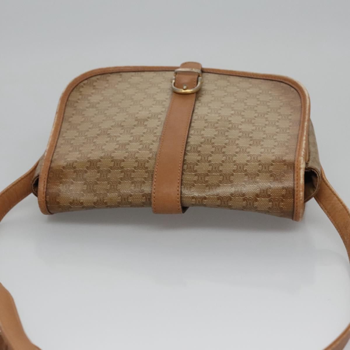 Celine CELINE Macadam Canvas Shoulder Bag Beige Size ONE SIZE - 6 Thumbnail
