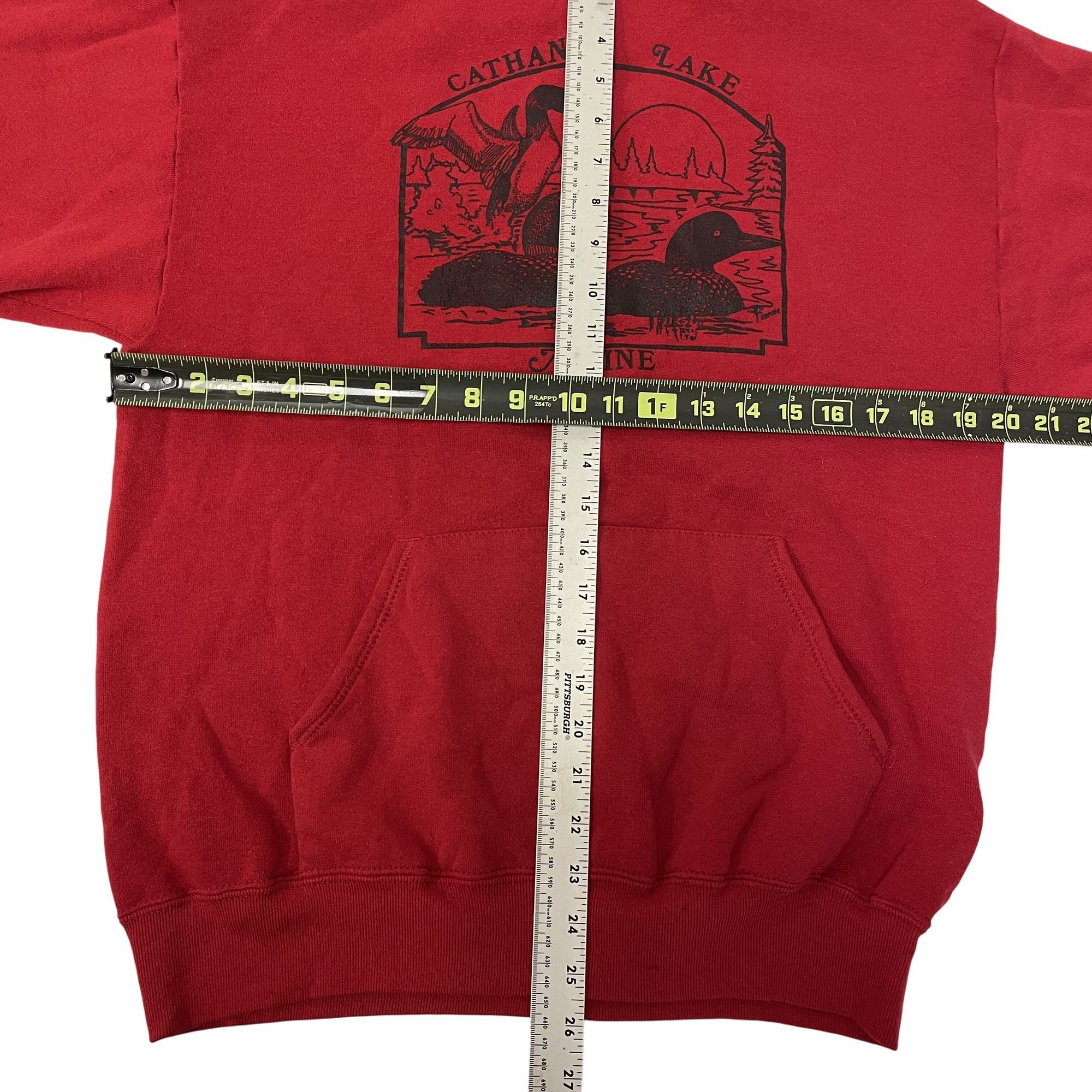 Russell Athletic Vtg Hoodie Cathance Lake MAINE Duck Hunting Sweatshirt Size US XL / EU 56 / 4 - 7 Thumbnail