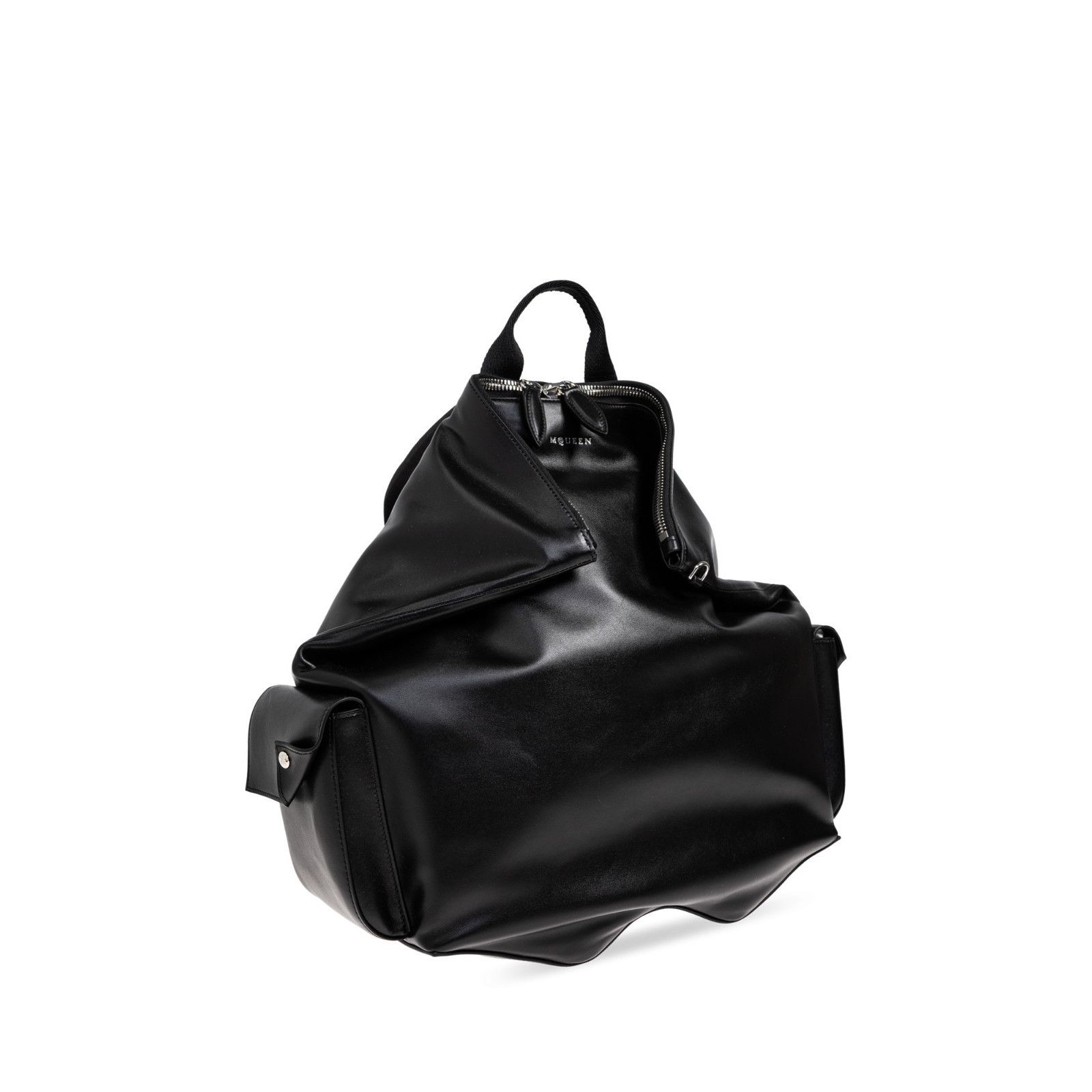 Alexander McQueen ALEXANDER MCQUEEN Manta $2290 Black Leather Backpack New & A Size ONE SIZE - 3 Thumbnail