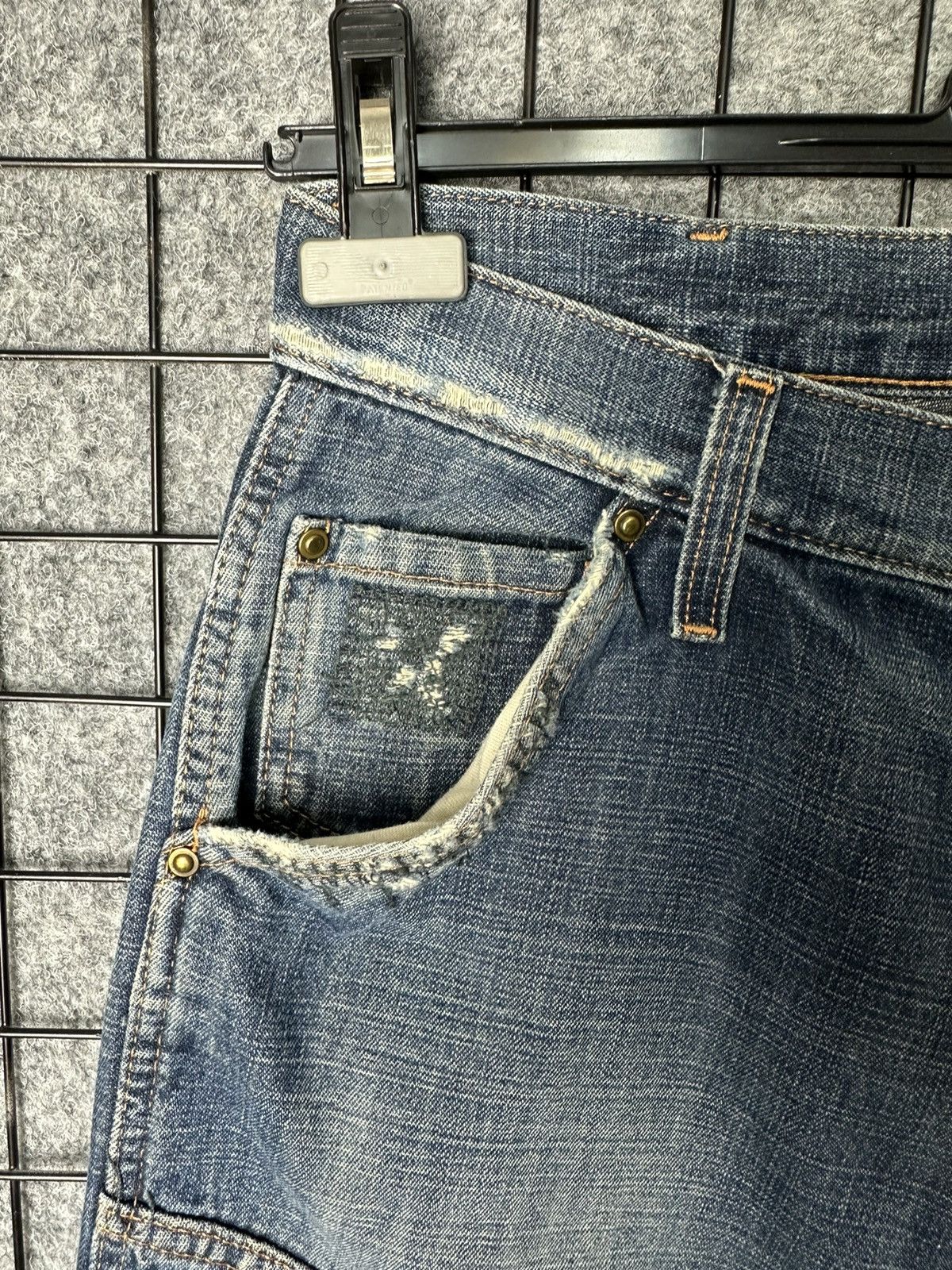 G-Star G Star Raw Streetwear Seam Detail Distressed Jeans Size 31 Size US 31 - 3 Thumbnail