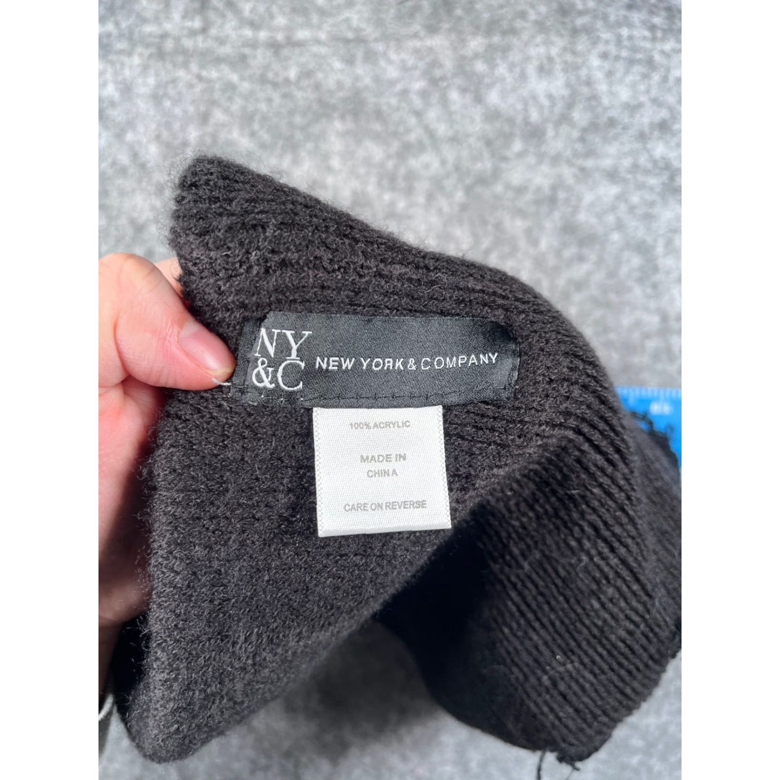 Vintage VINTAGE New York & Company Beanie Hat Women One Size Black Knit Acrylic Outdoor Ski Casual Winter Size ONE SIZE - 7 Thumbnail