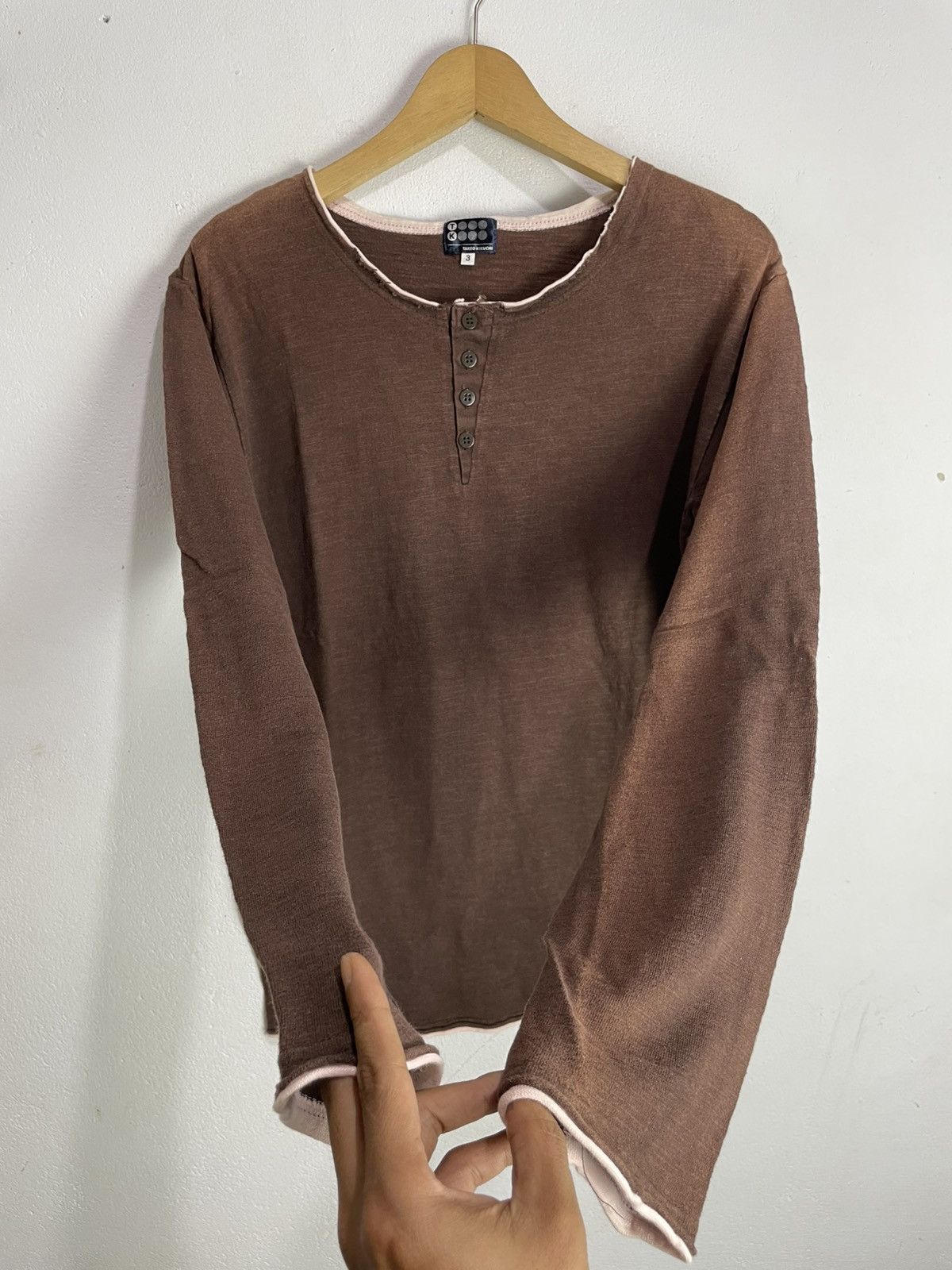 If Six Was Nine Takeo Faded Distressed Longsleeve Double layer style Size US M / EU 48-50 / 2 - 4 Thumbnail