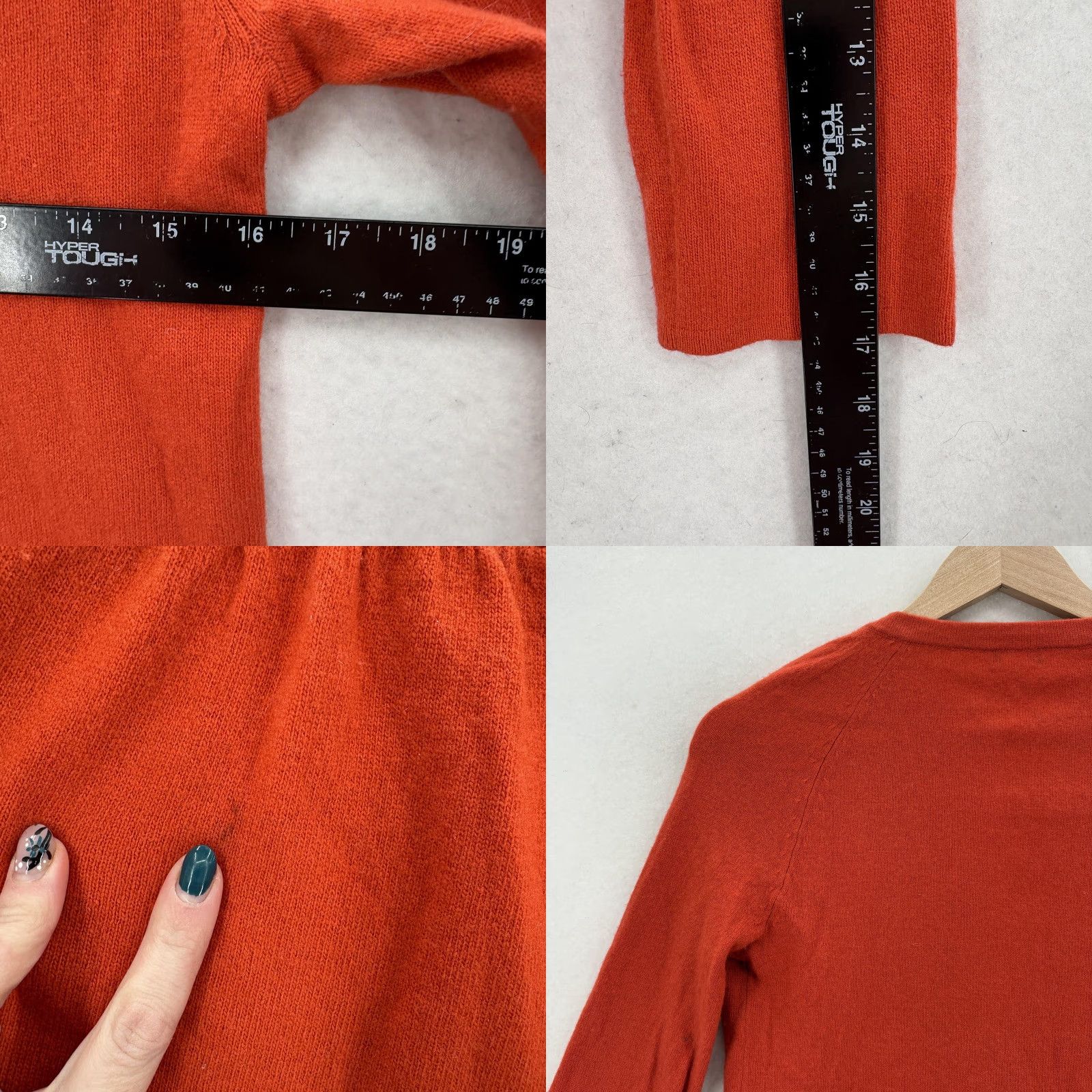 J.Crew J.CREW Sweater Tunic Womens XS Orange Wool Nylon Cashmere Square Neck 3/4 Sleeve Size XS / US 0-2 / IT 36-38 - 8 Thumbnail
