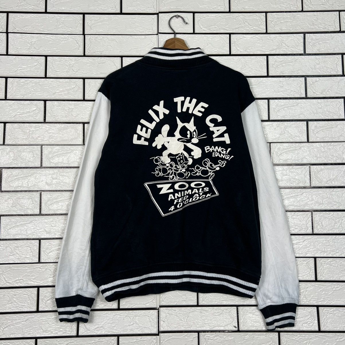 Felix MOONEYES Felix The Cat Big Logo Varsity Jacket #4286-C195 Size US M / EU 48-50 / 2 - 1 Thumbnail