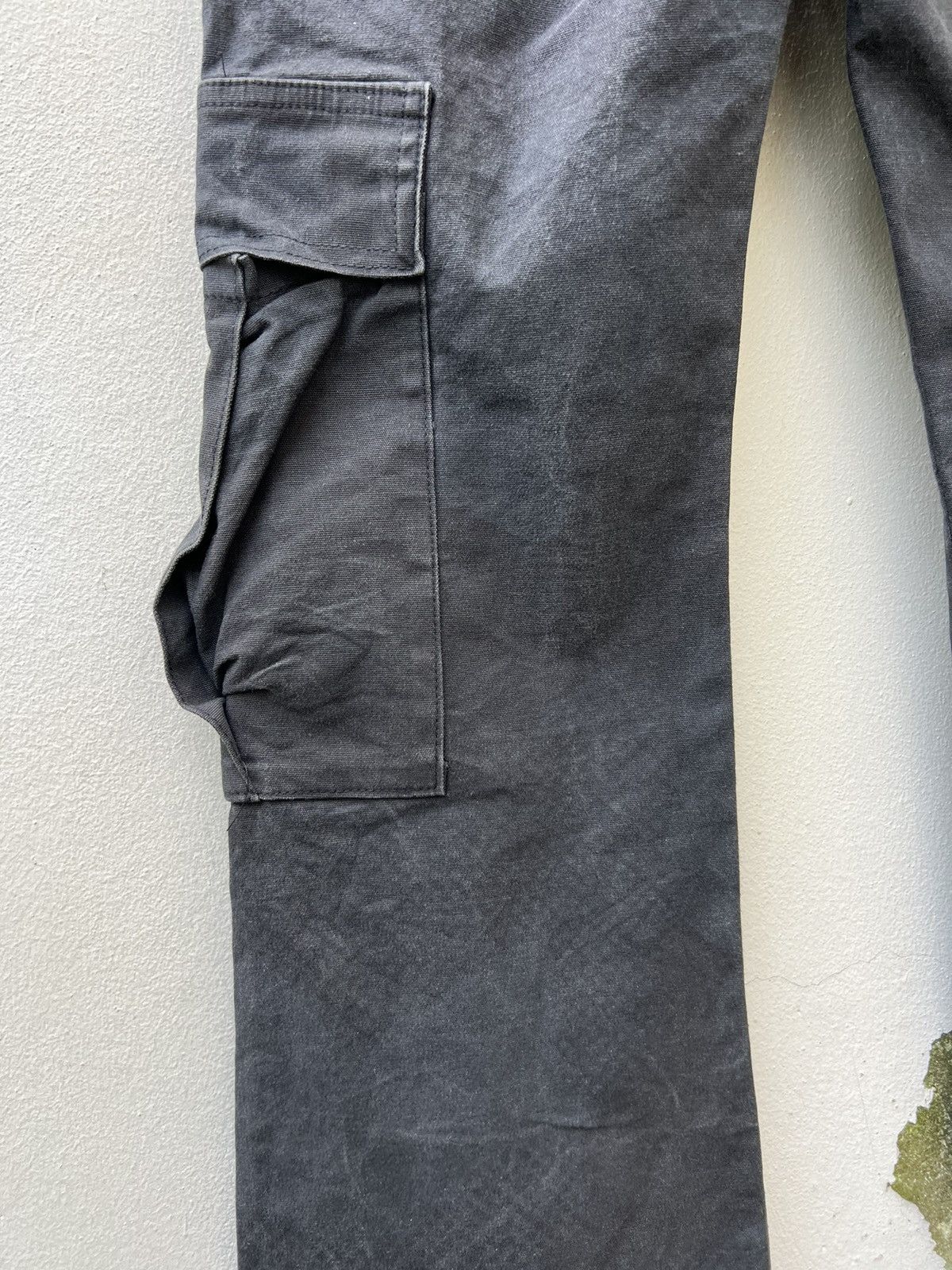 Vintage Vintage Modzart London Fade Camo Stretch Cargo Flare Trouser Size US 27 - 16 Thumbnail