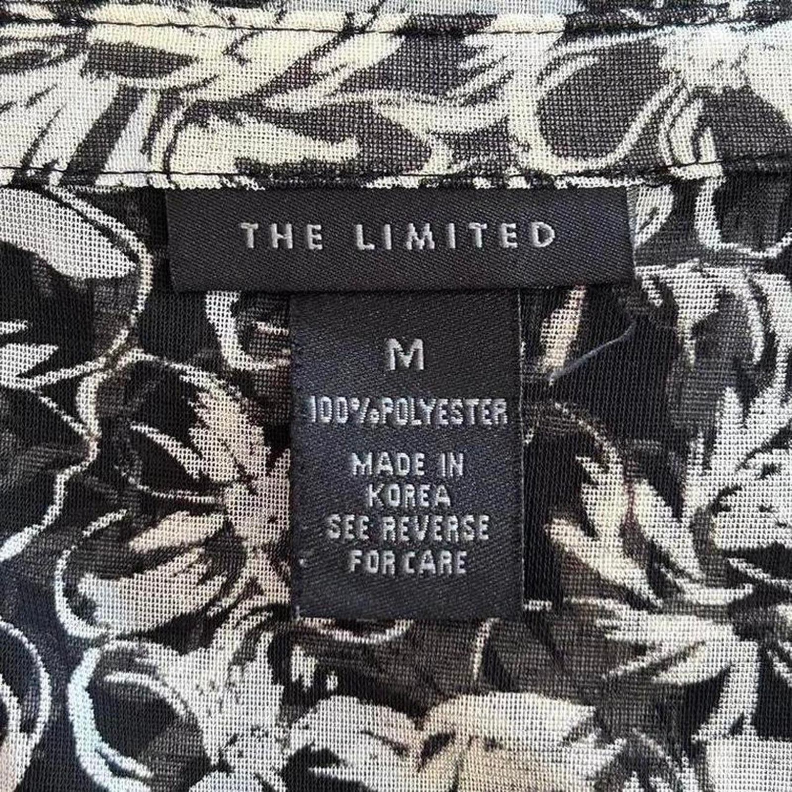 Other gray and black mesh sheer floral top Size M / US 6-8 / IT 42-44 - 6 Thumbnail