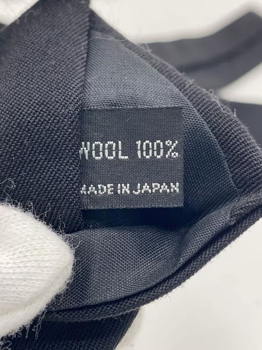 Yohji Yamamoto YOHJI YAMAMOTO Wool Black Solid Men's Tie Size ONE SIZE - 3 Thumbnail