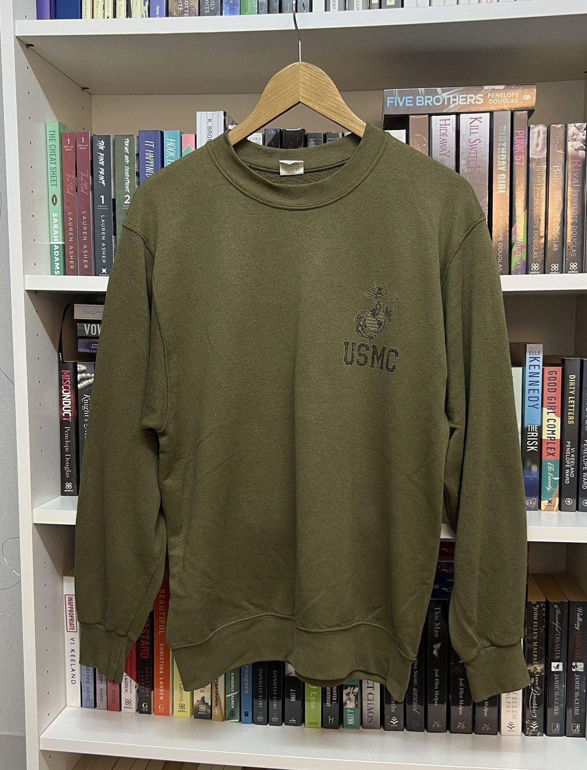 Vintage Vintage USMC US Marines Corps Sweatshirt Size US S / EU 44-46 / 1 - 1 Thumbnail