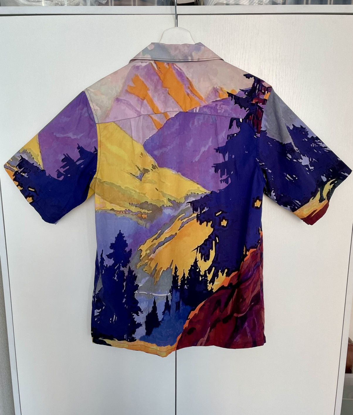 Prada Prada Camp Collar Landscape Pattern Bowling Pocket Shirt Size US S / EU 44-46 / 1 - 3 Thumbnail