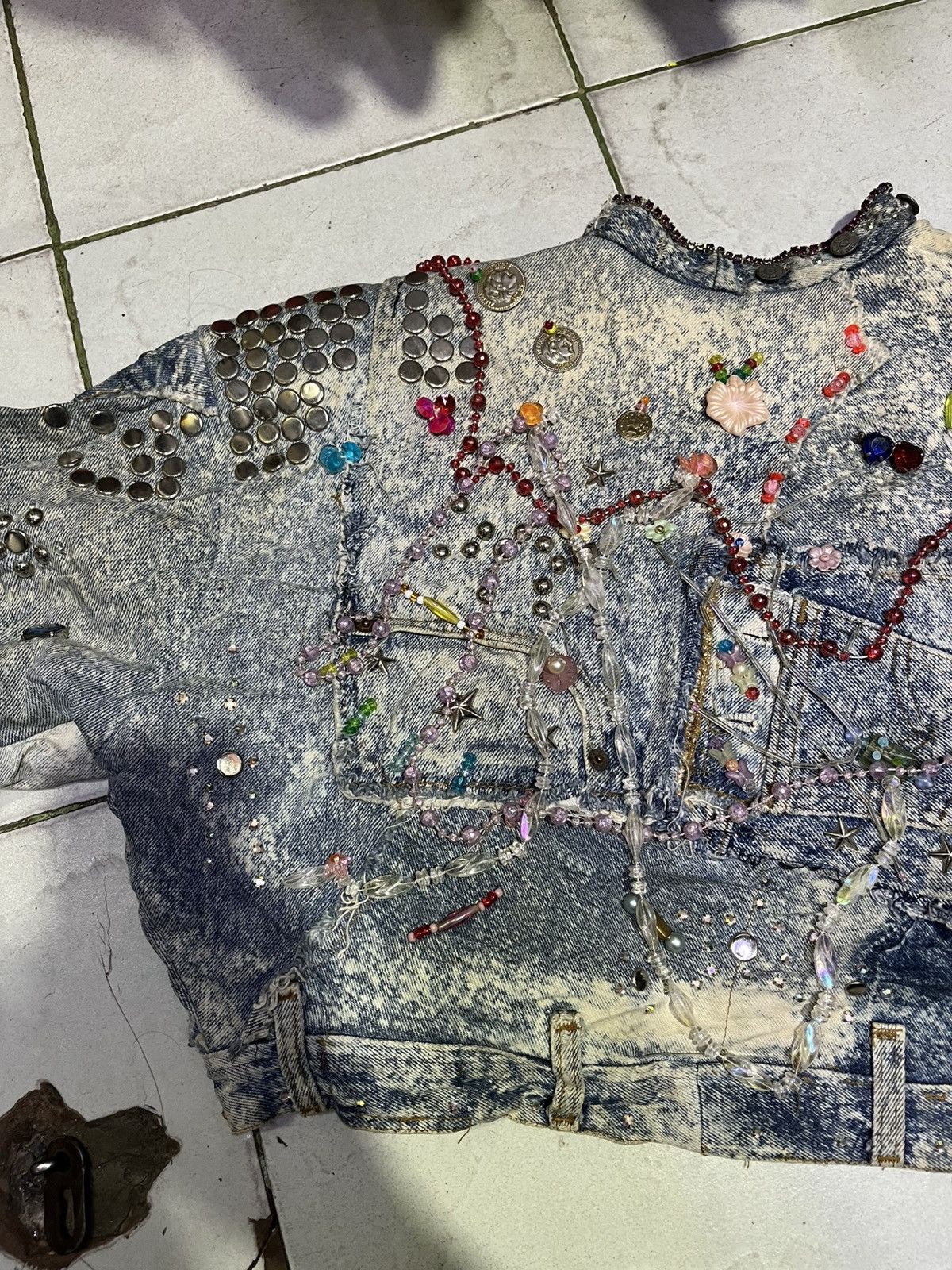 Levi's 🔥🔥🔥 Very Rare Levis Patchwork X Tony Alamo Denim Jacket Size US S / EU 44-46 / 1 - 20 Thumbnail