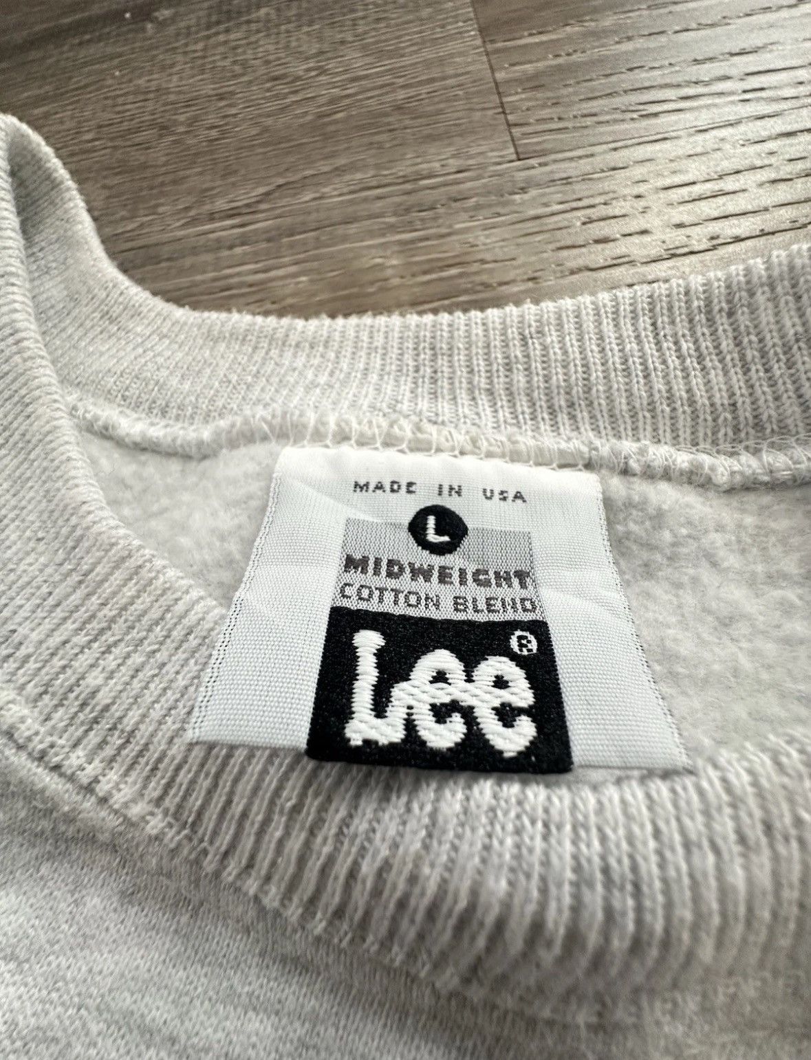Lee Vintage LEE Heather Gray Crewneck Sweater Size US L / EU 52-54 / 3 - 3 Thumbnail